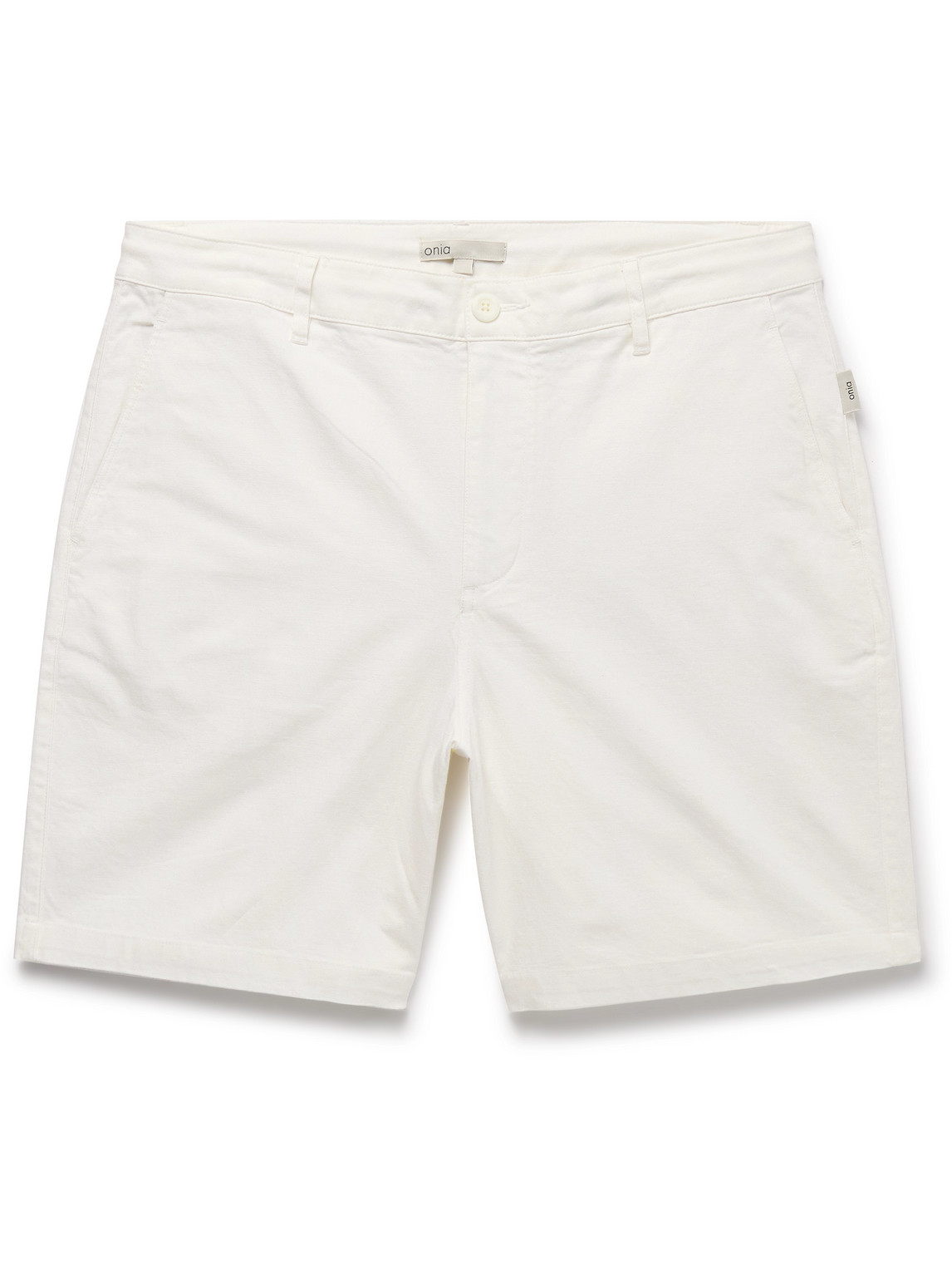 Traveller Straight-Leg Stretch-Cotton and Linen-Blend Twill Shorts