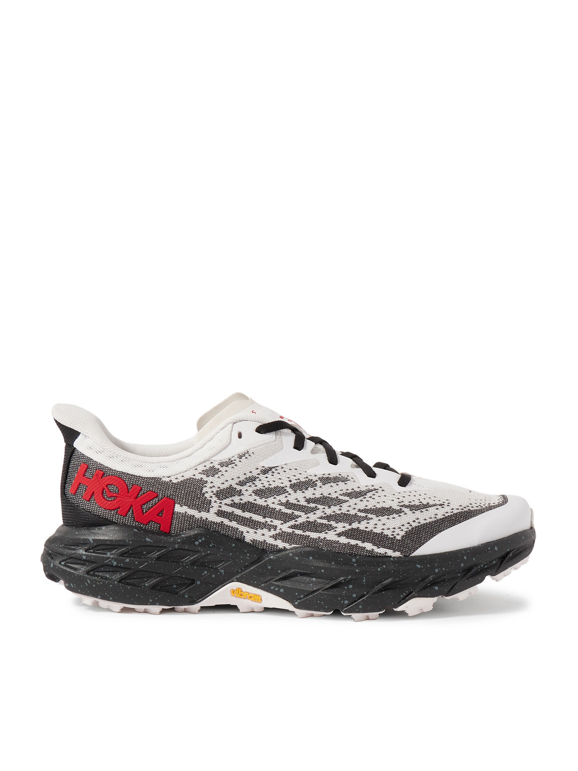 Hoka Speedgoat 5 Rubber-trimmed Mesh Sneakers In White
