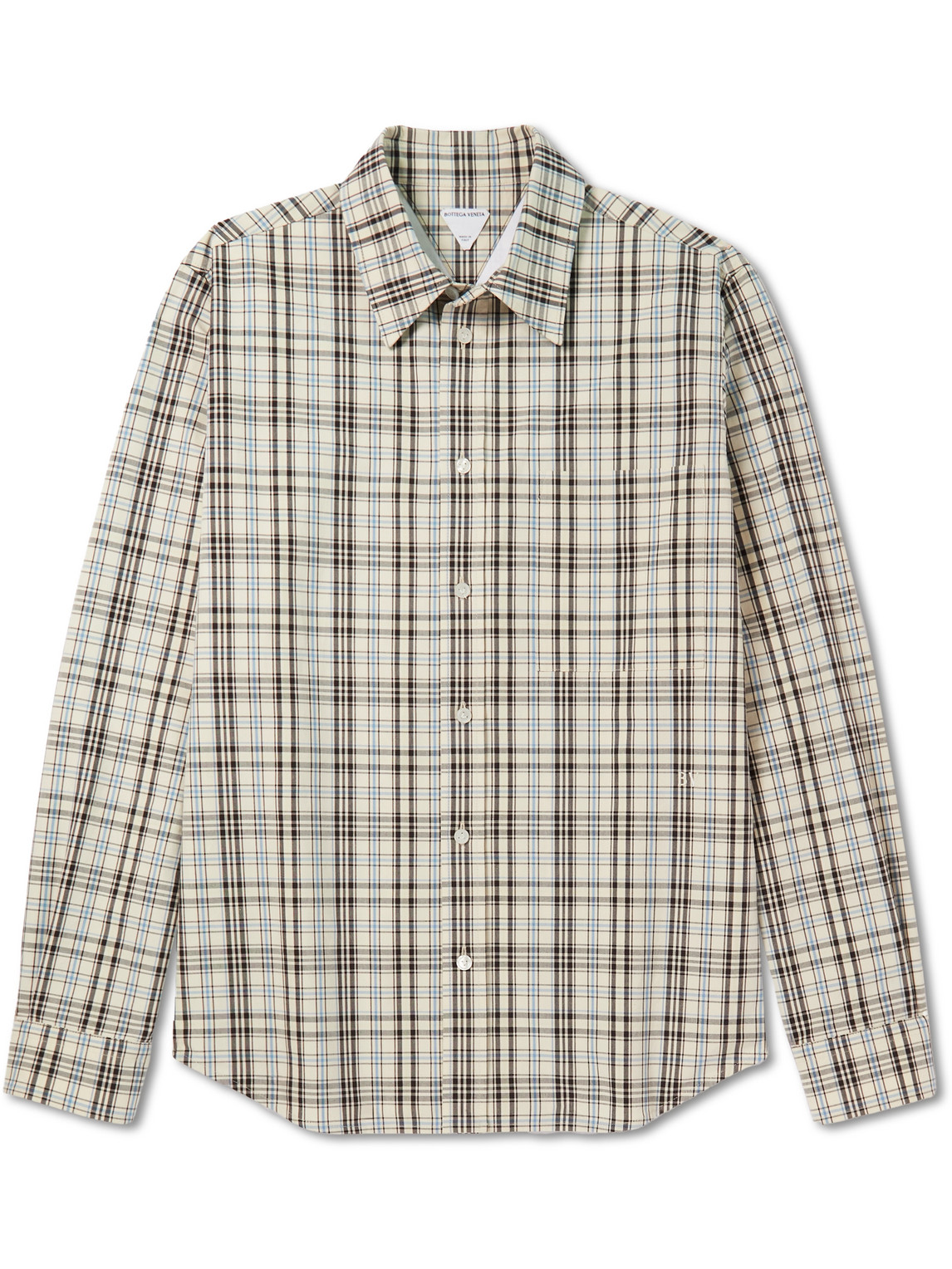 Bottega Veneta - Checked Cotton Oxford Shirt - Curated Menswear