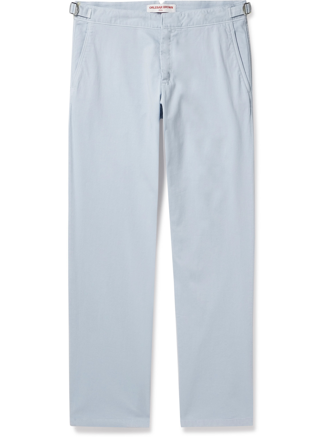 Fallon Straight-Leg Cotton-Blend Twill Trousers