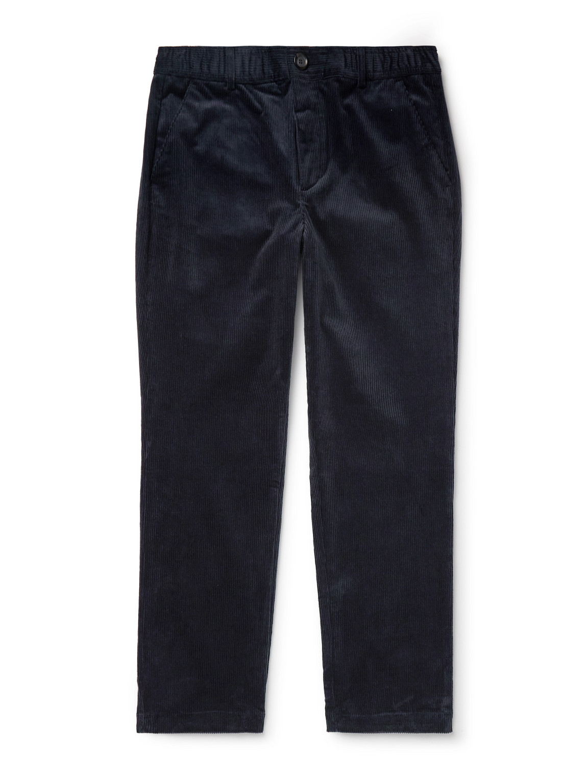 Oliver Spencer Morton Straight-leg Corduroy Trousers In Navy