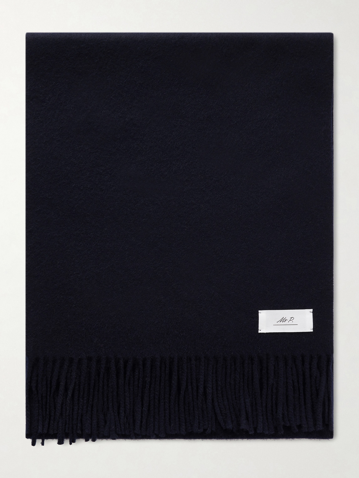 MR P. Logo-Appliquéd Fringed Cashmere Scarf - Men