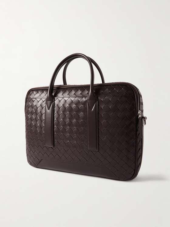 Bottega Veneta Men's Document Holder Getaway Brown