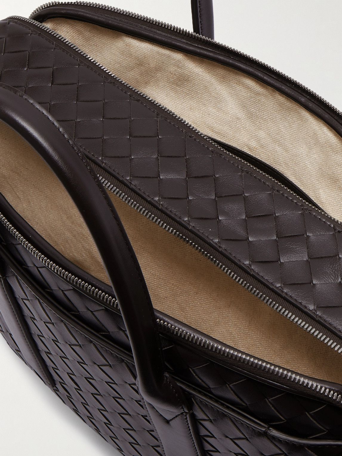 BOTTEGA VENETA GETAWAY INTRECCIATO LEATHER BRIEFCASE
