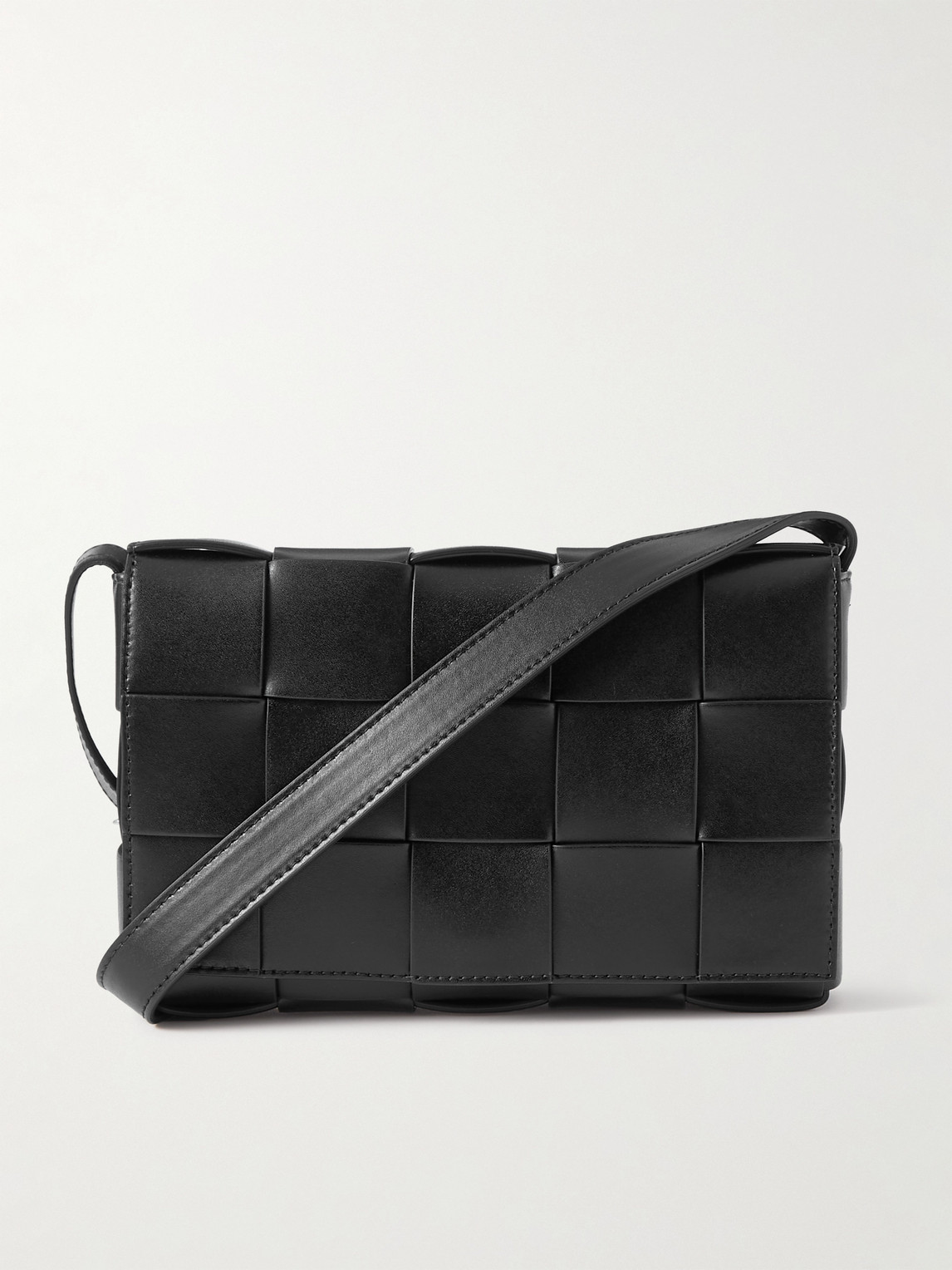 Bottega Veneta Cassette Intrecciato Leather Messenger Bag - Men