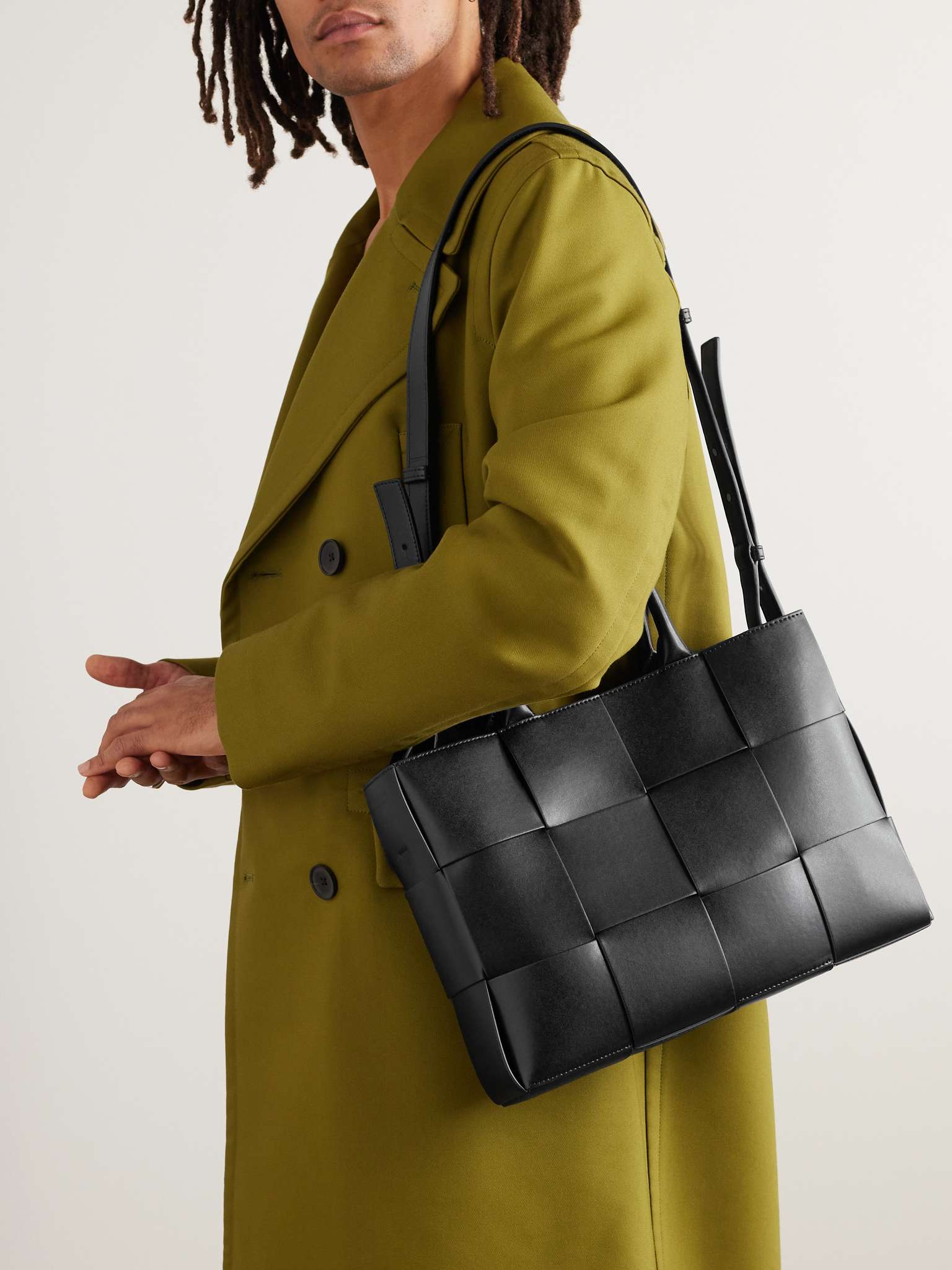 Arco Small Intrecciato Leather Tote