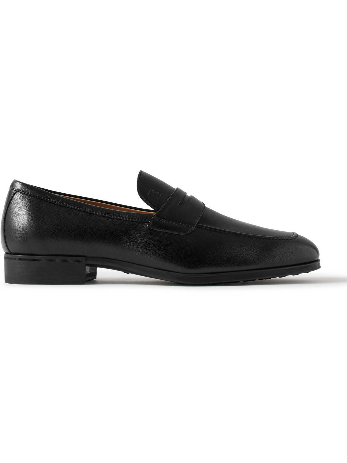 Tod's Leather Loafers In Black