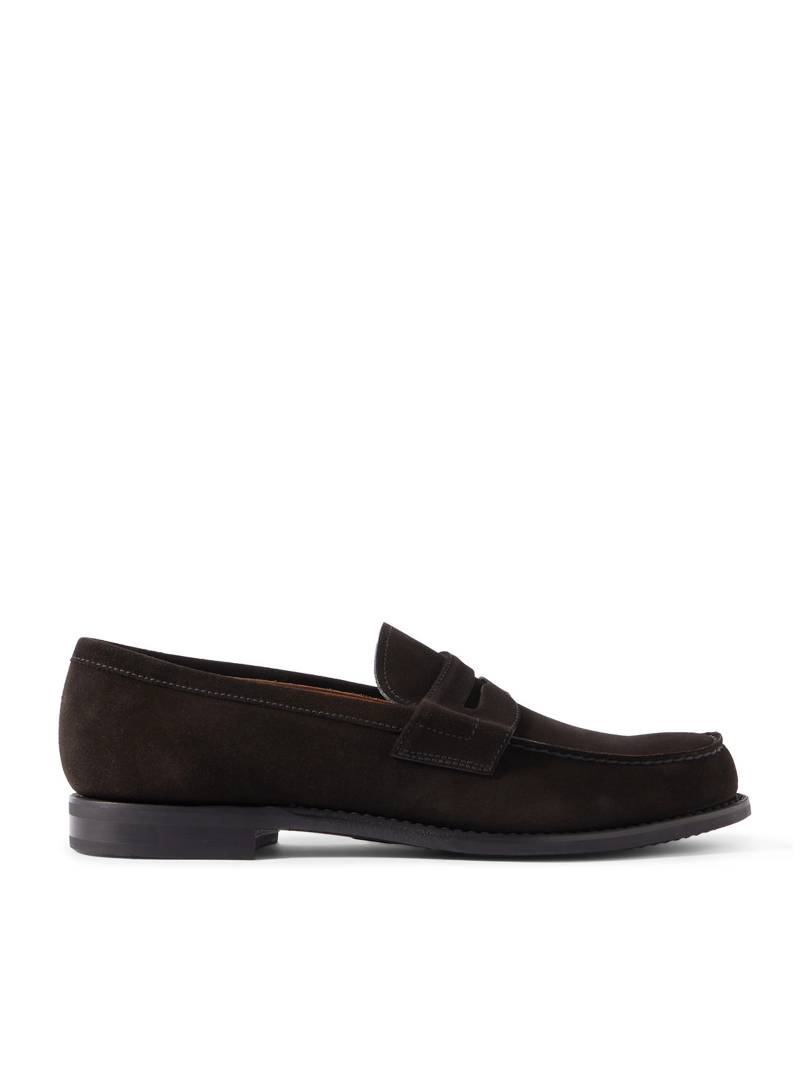 Church's Suede Gateshead Penny Loafers In Brown