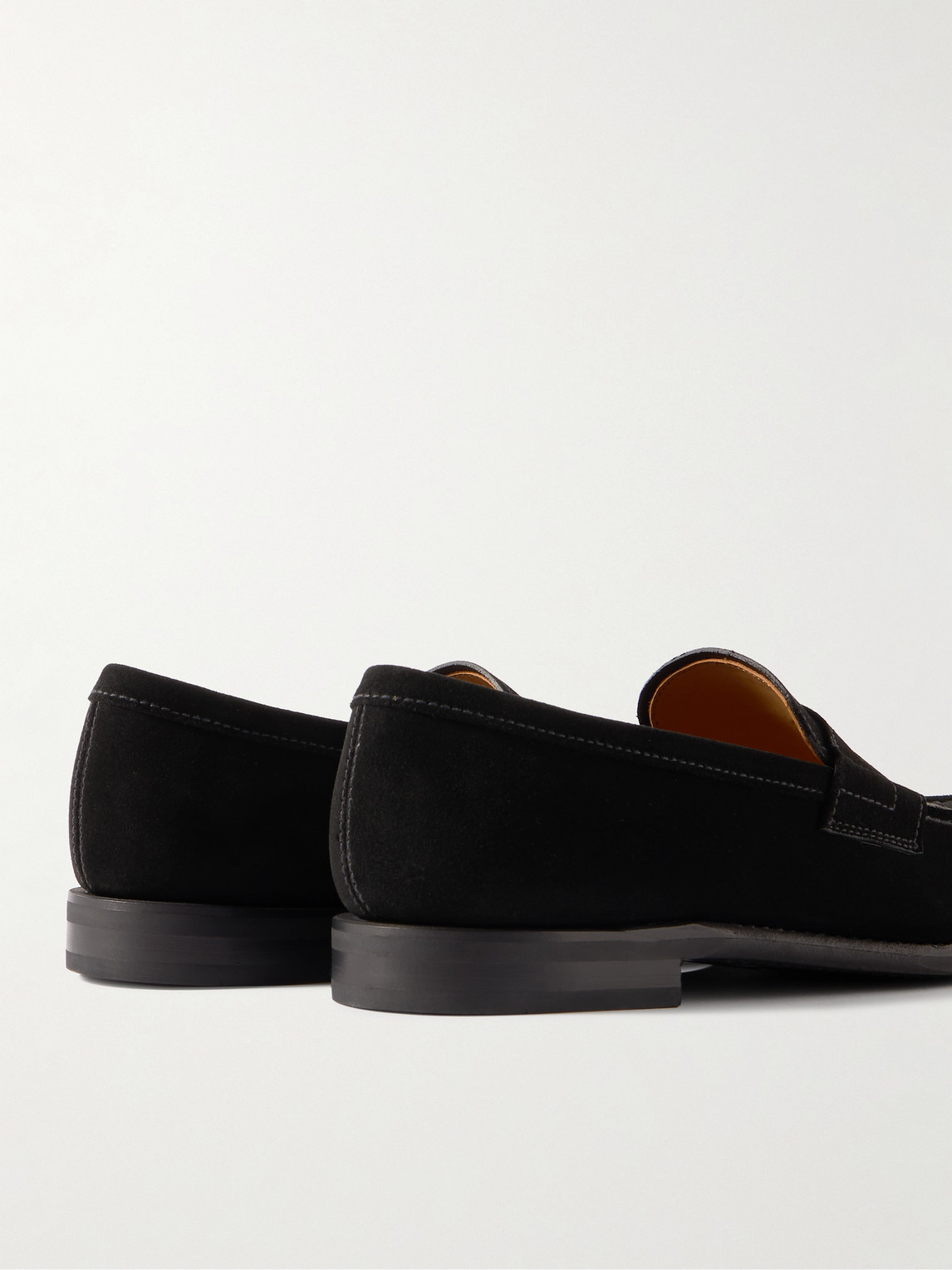 Church's Gateshead Suede Penny Loafers In Black