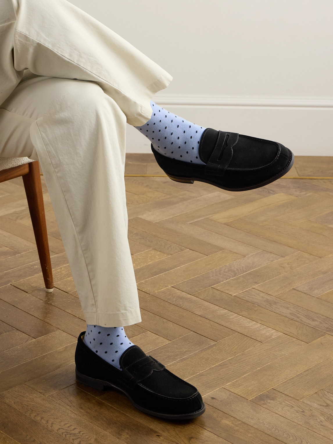 Church's Gateshead Suede Penny Loafers In Black