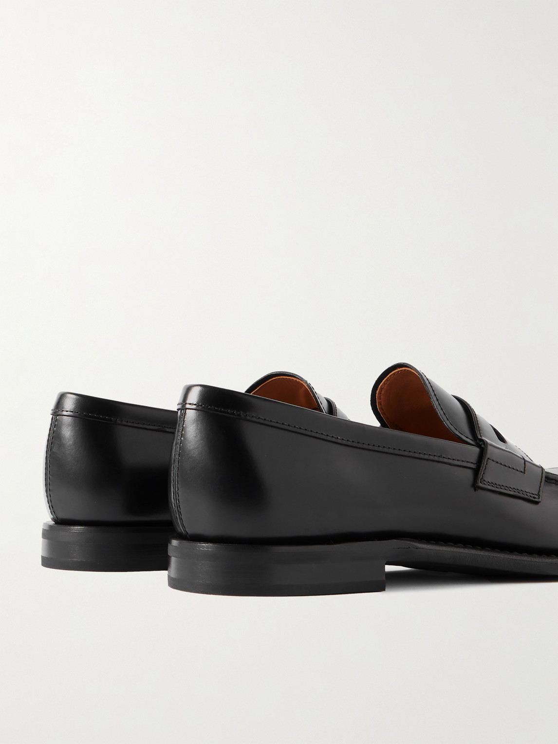 Church's Logo-debossed Leather Loafers In Black
