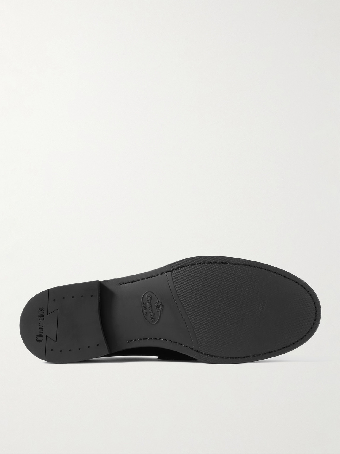 Church's Logo-debossed Leather Loafers In Black
