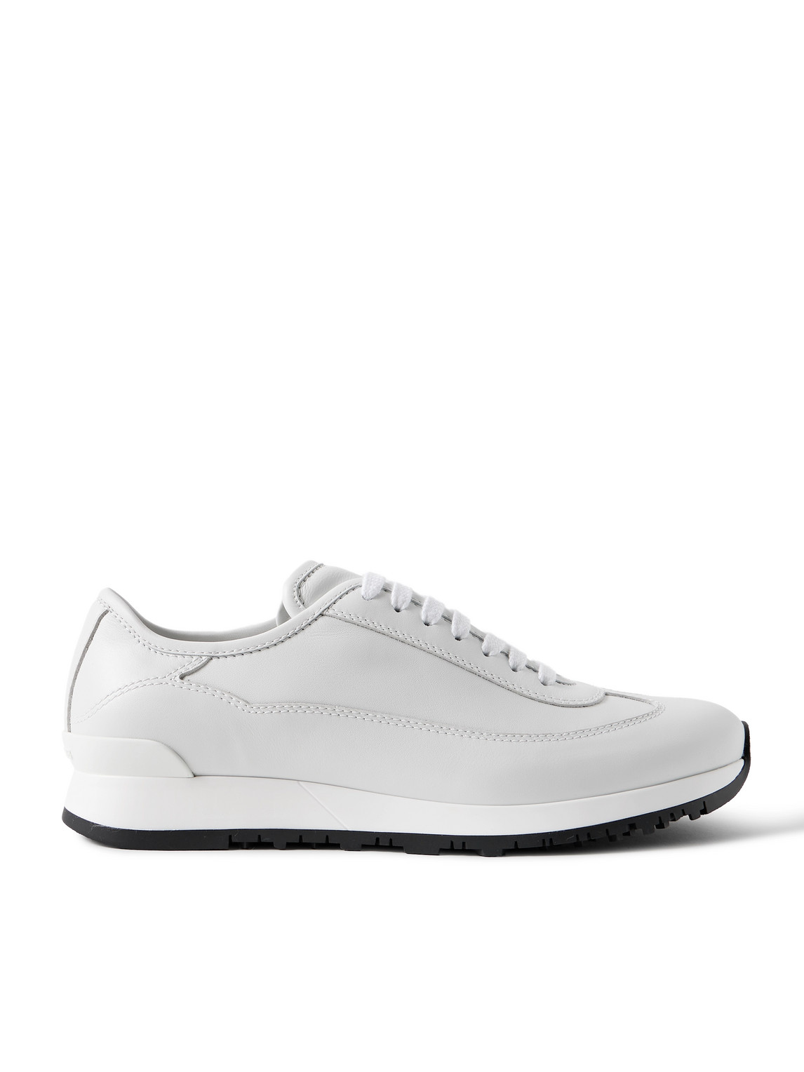 John Lobb Foundry Ii Leather Sneakers In White