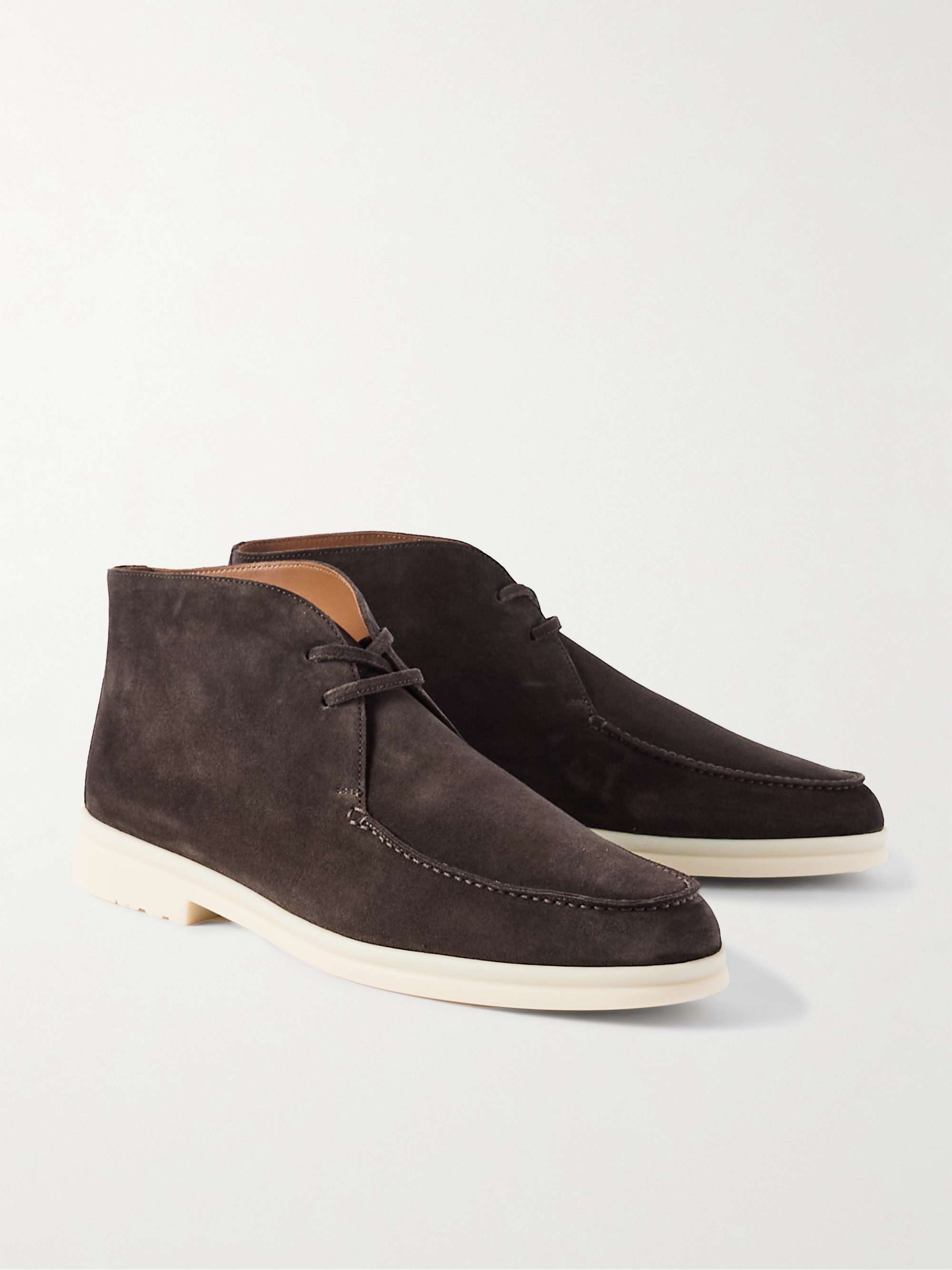 LORO PIANA بوت تشوكا Walk and Walk من جلد السويد