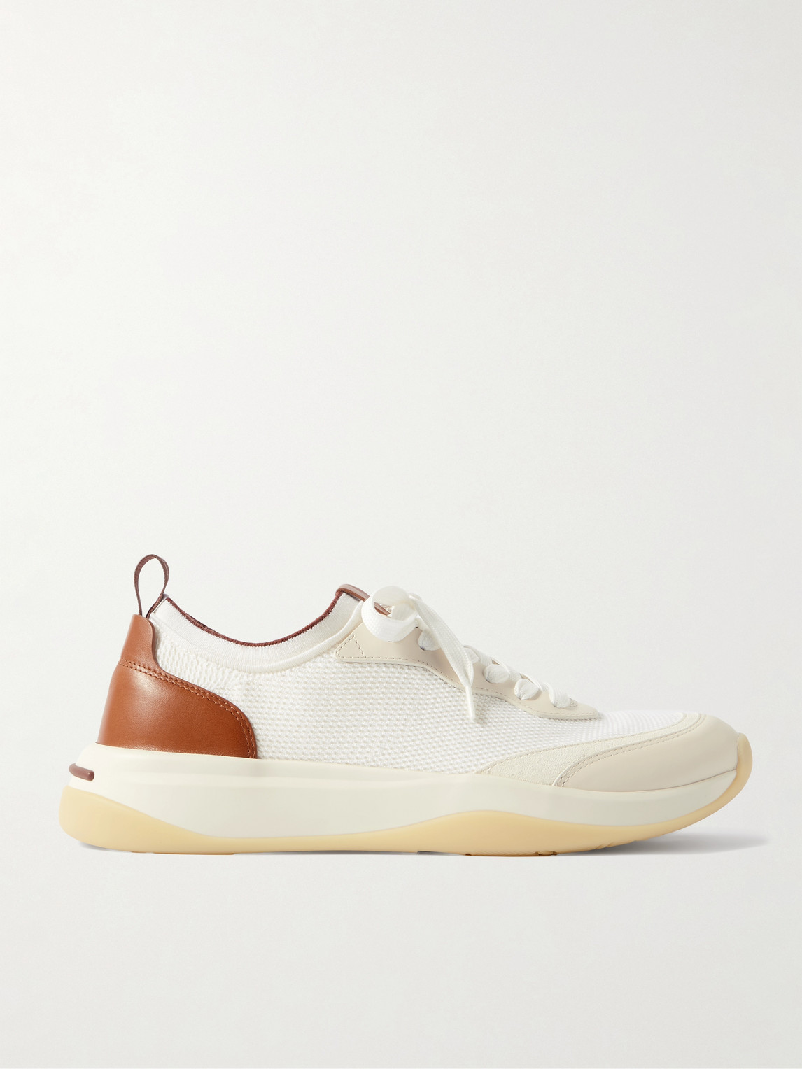 Loro Piana 410 LP Walk Leather-Trimmed Wish® Wool Sneakers - Men