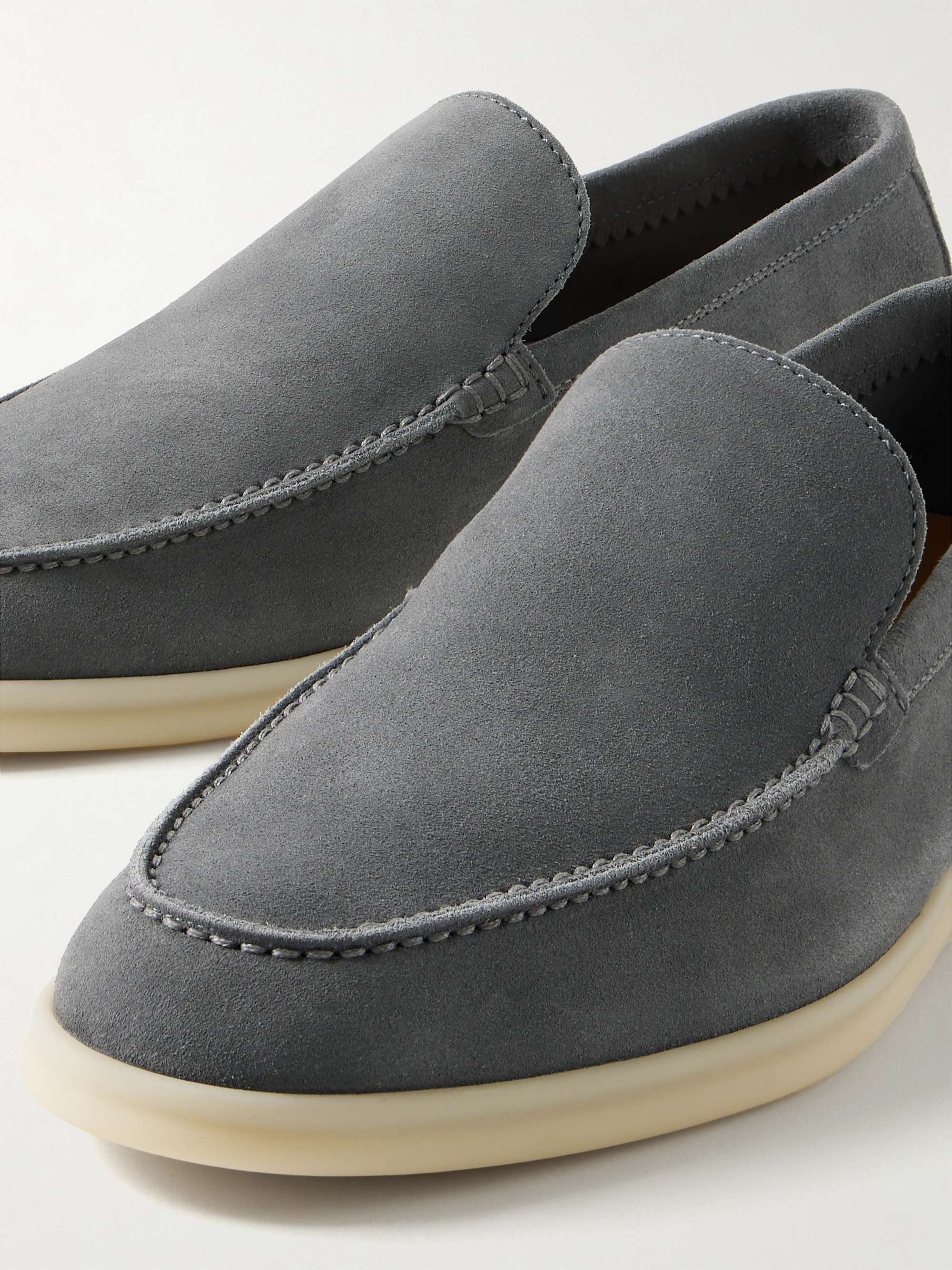 LORO PIANA Summer Walk Suede Loafers