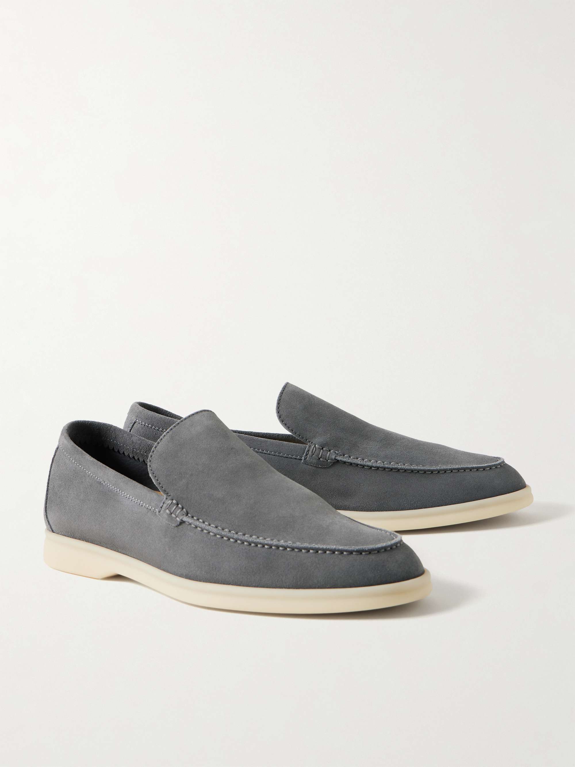 LORO PIANA Summer Walk Suede Loafers