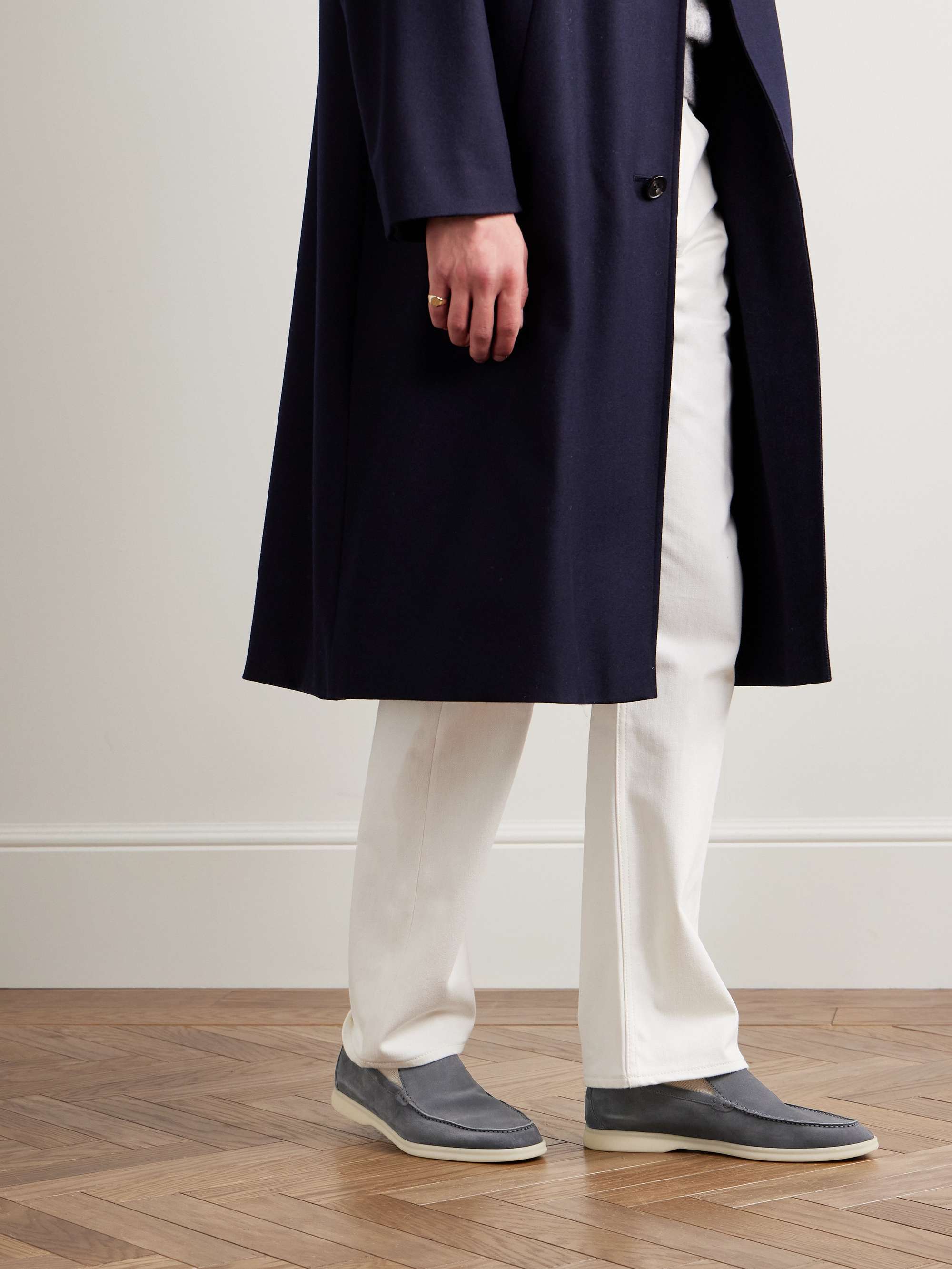 LORO PIANA Summer Walk Suede Loafers
