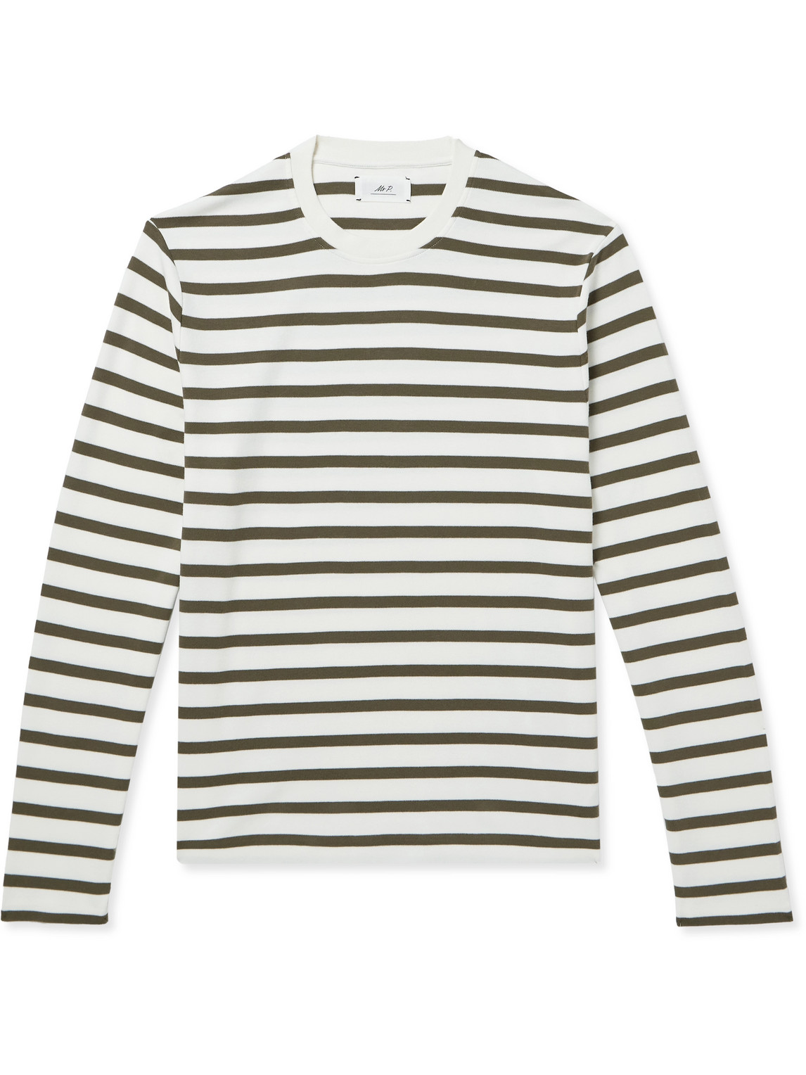 Striped Cotton-Jersey T-Shirt