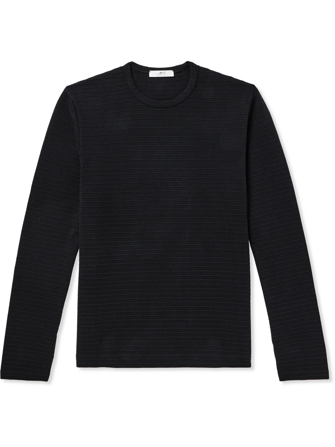 Ribbed Cotton-Jersey T-Shirt
