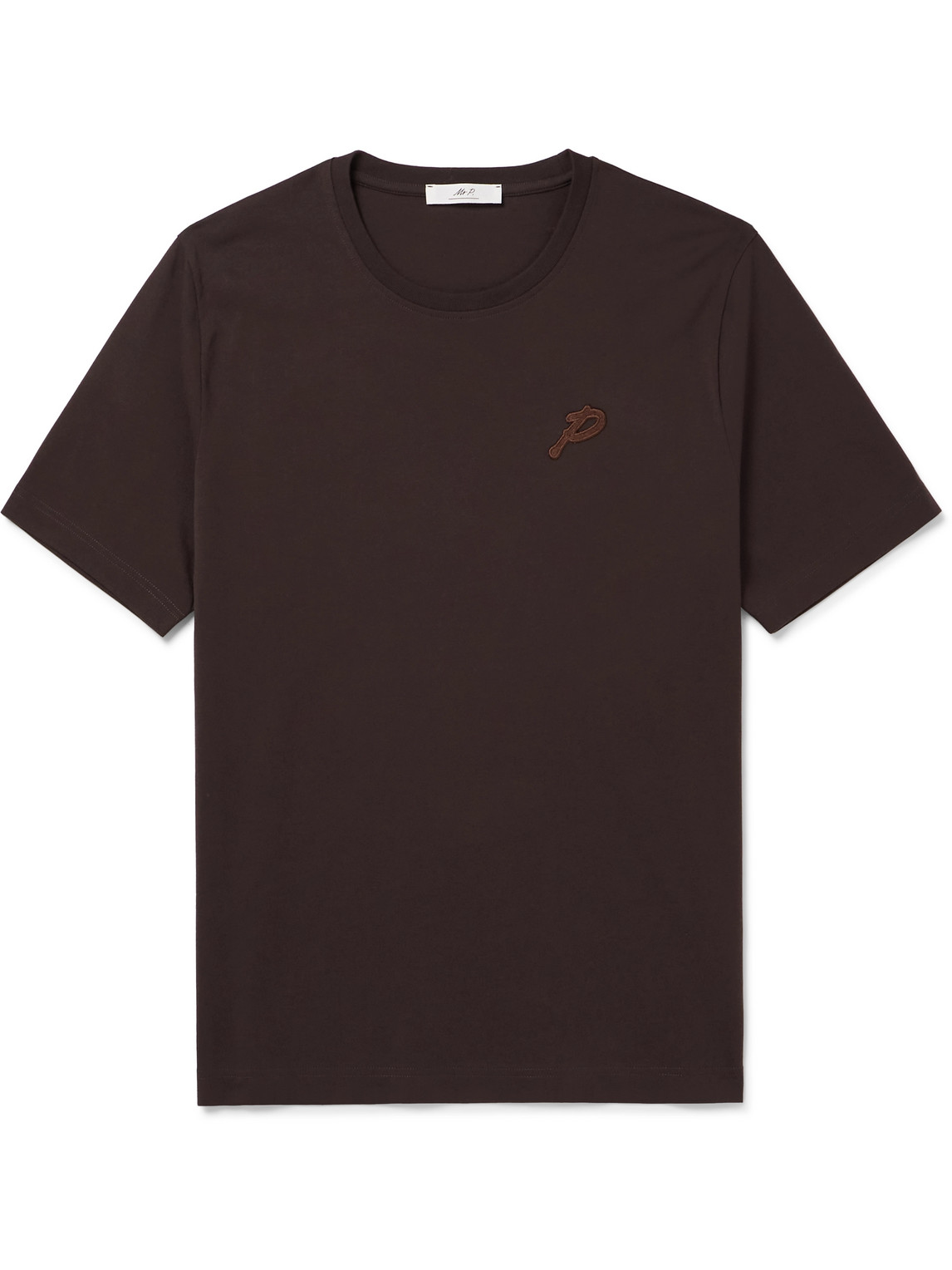 Collegiate Logo-Appliquéd Cotton-Jersey T-Shirt