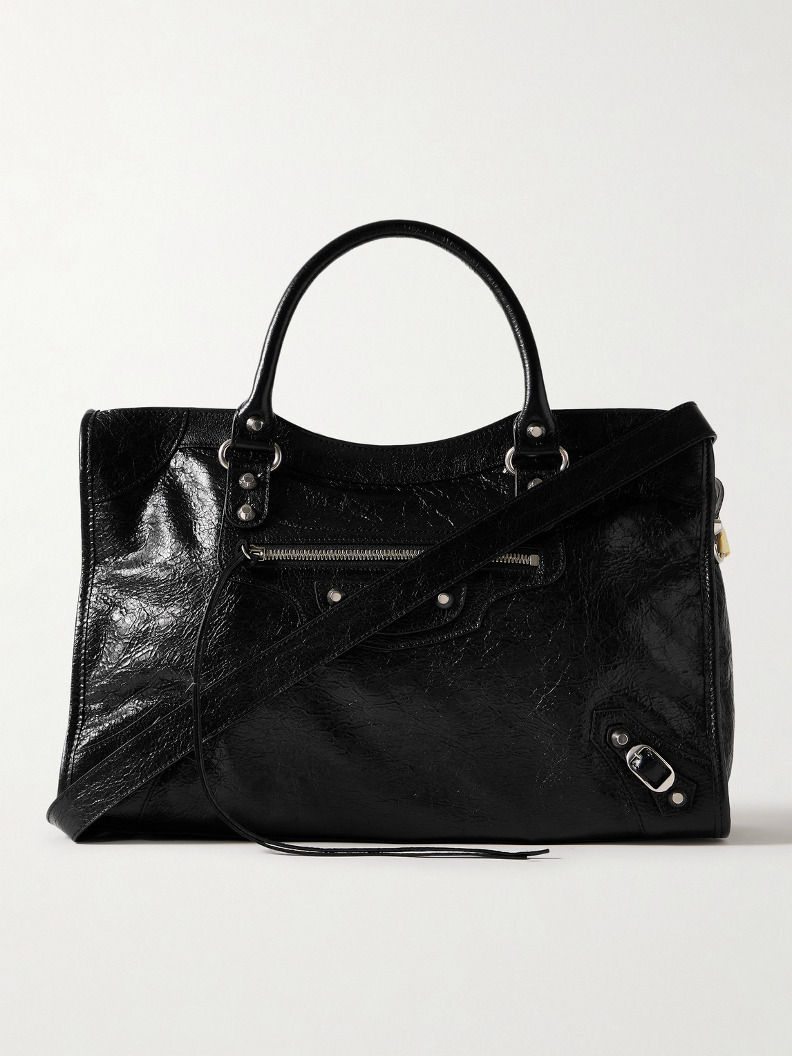 Balenciaga Le City Medium Textured-leather Tote