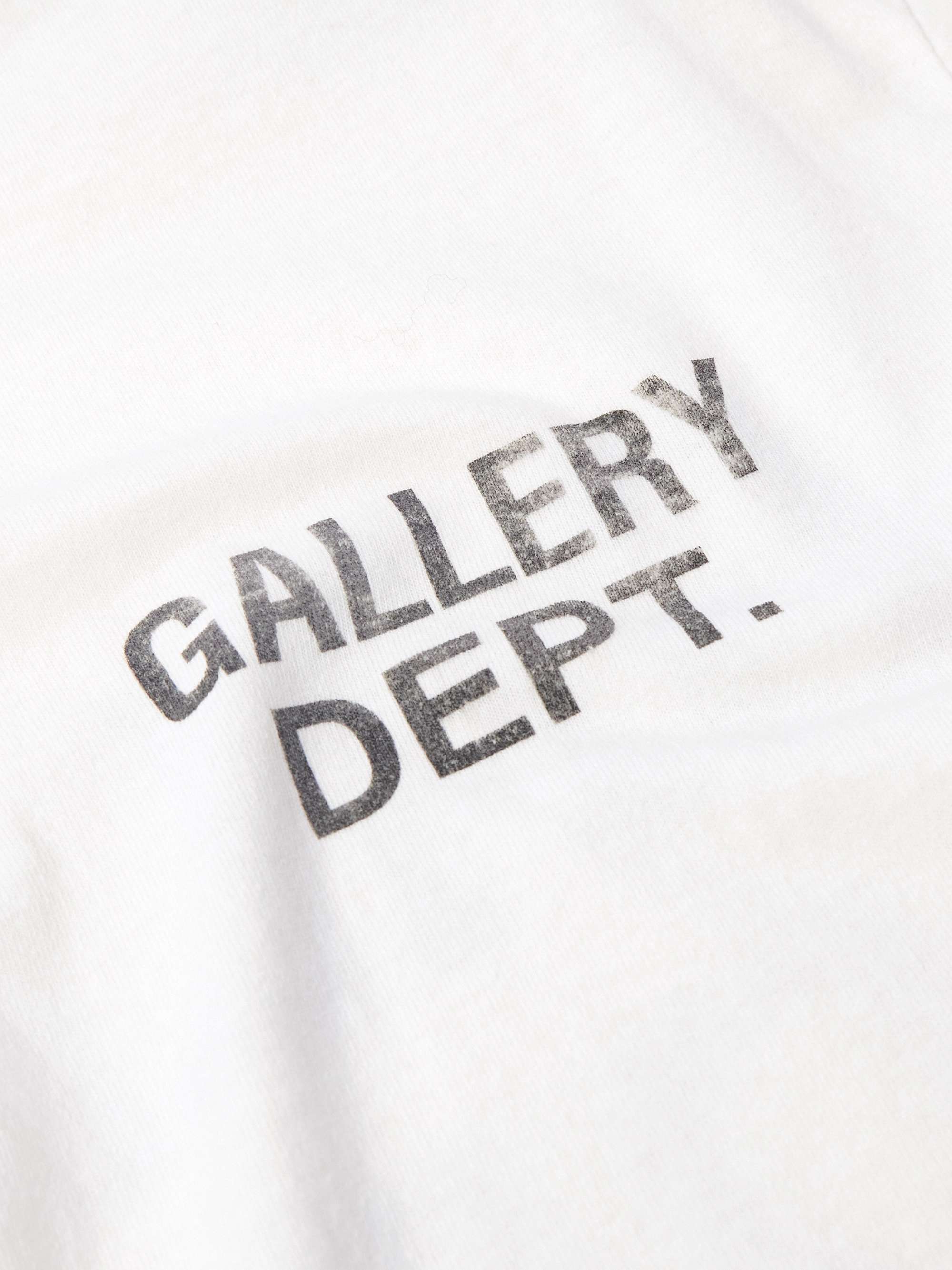 GALLERY DEPT. 로고 프린트 코튼 저지 티셔츠