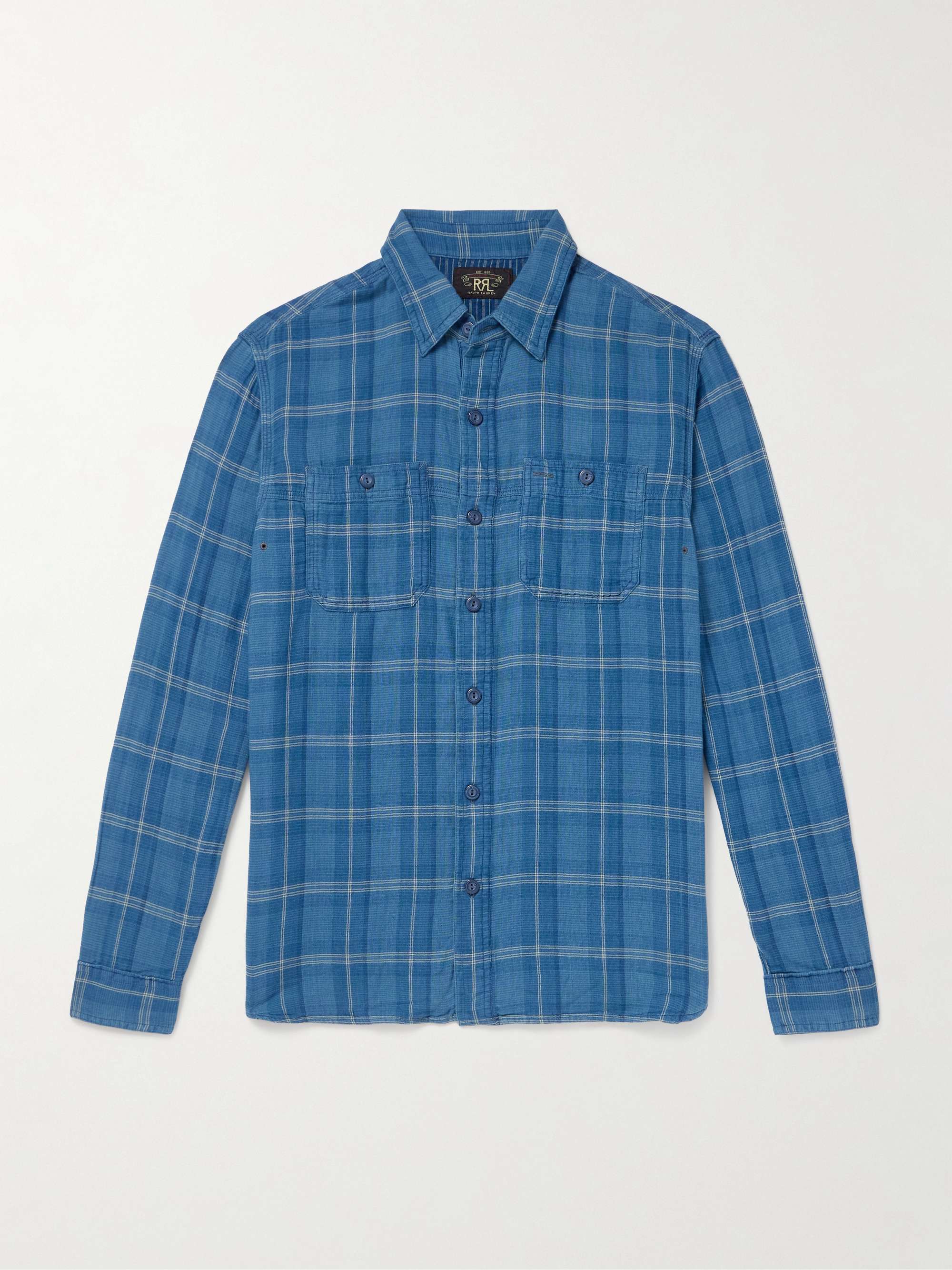 RRL Tyler Checked Cotton Shirt for Men | MR PORTER