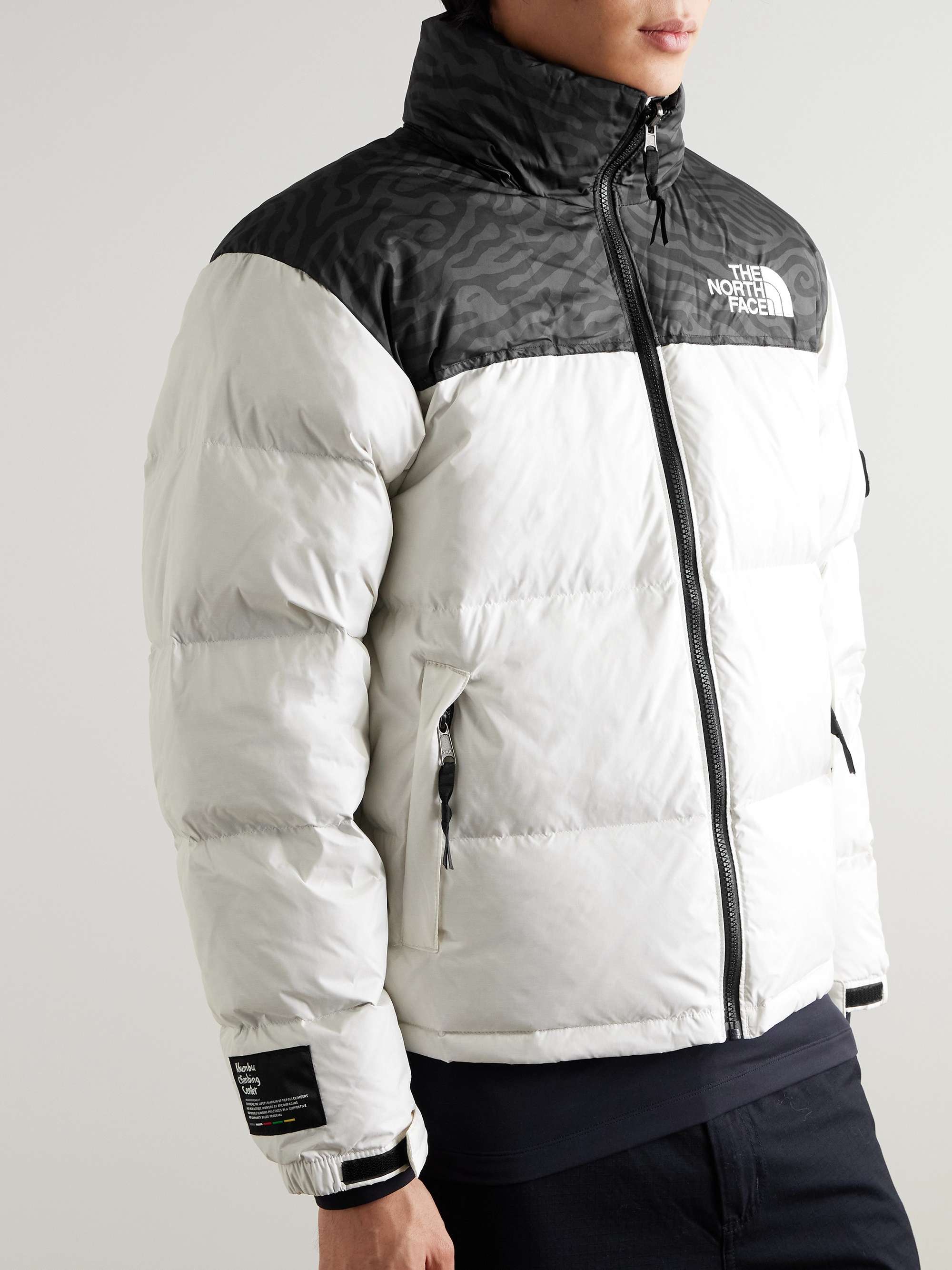 THE NORTH FACE 1996 Retro Nuptse Floral-Print Quilted DWR-Coated Shell Down Jacket