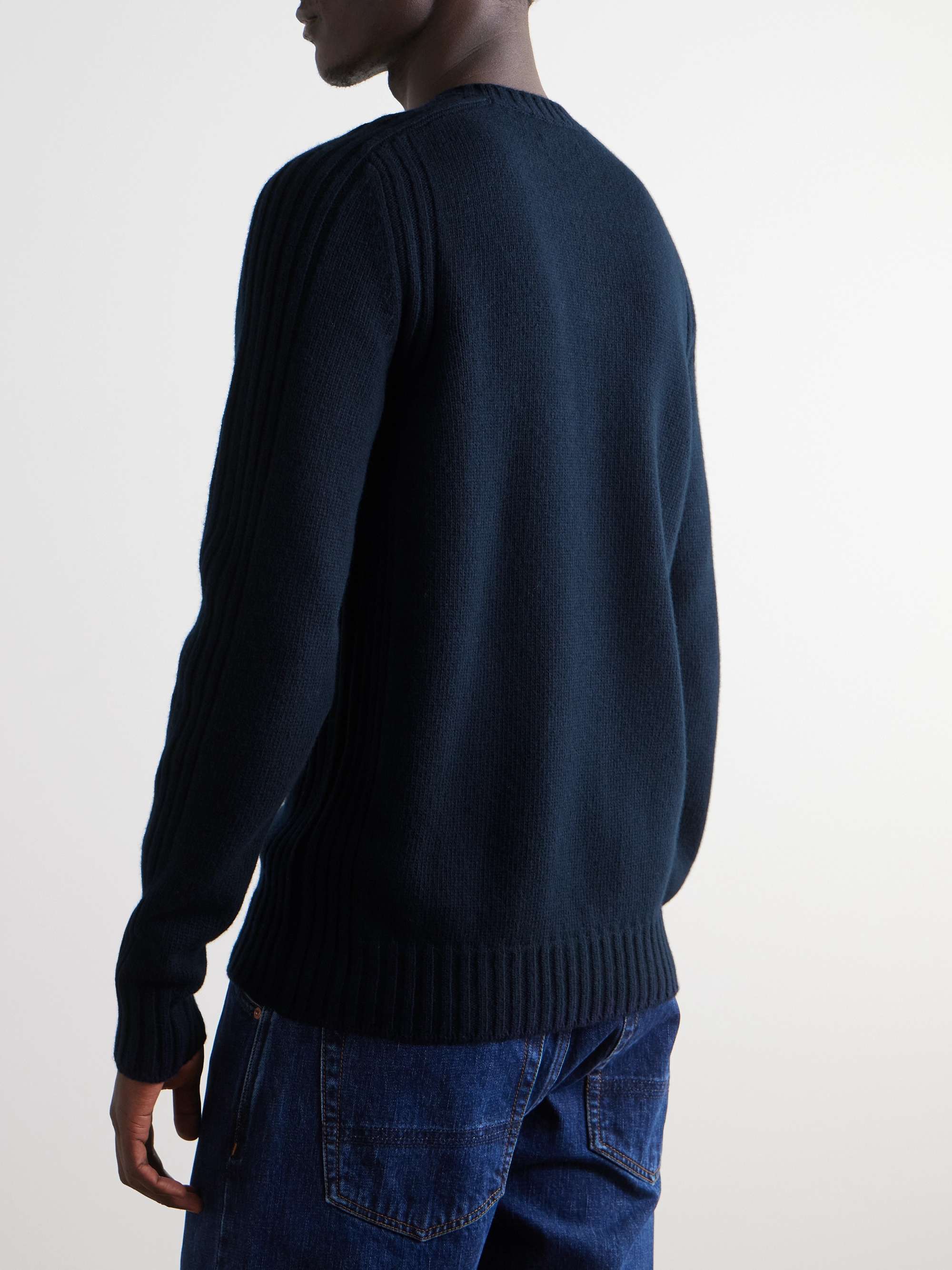 BELSTAFF Logo-Appliquéd Wool Sweater