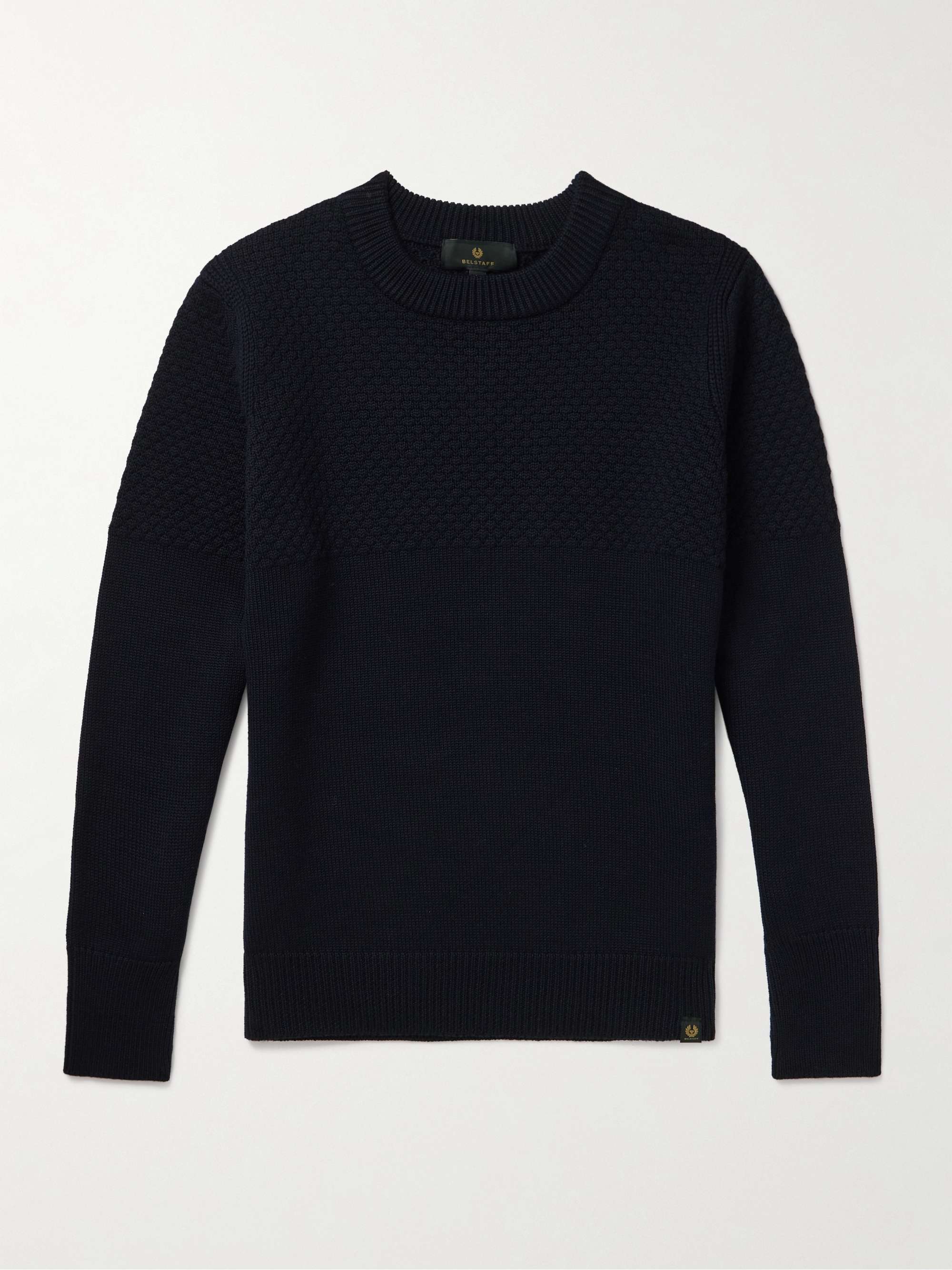 Sternway Waffle Knit Merino Wool Sweater