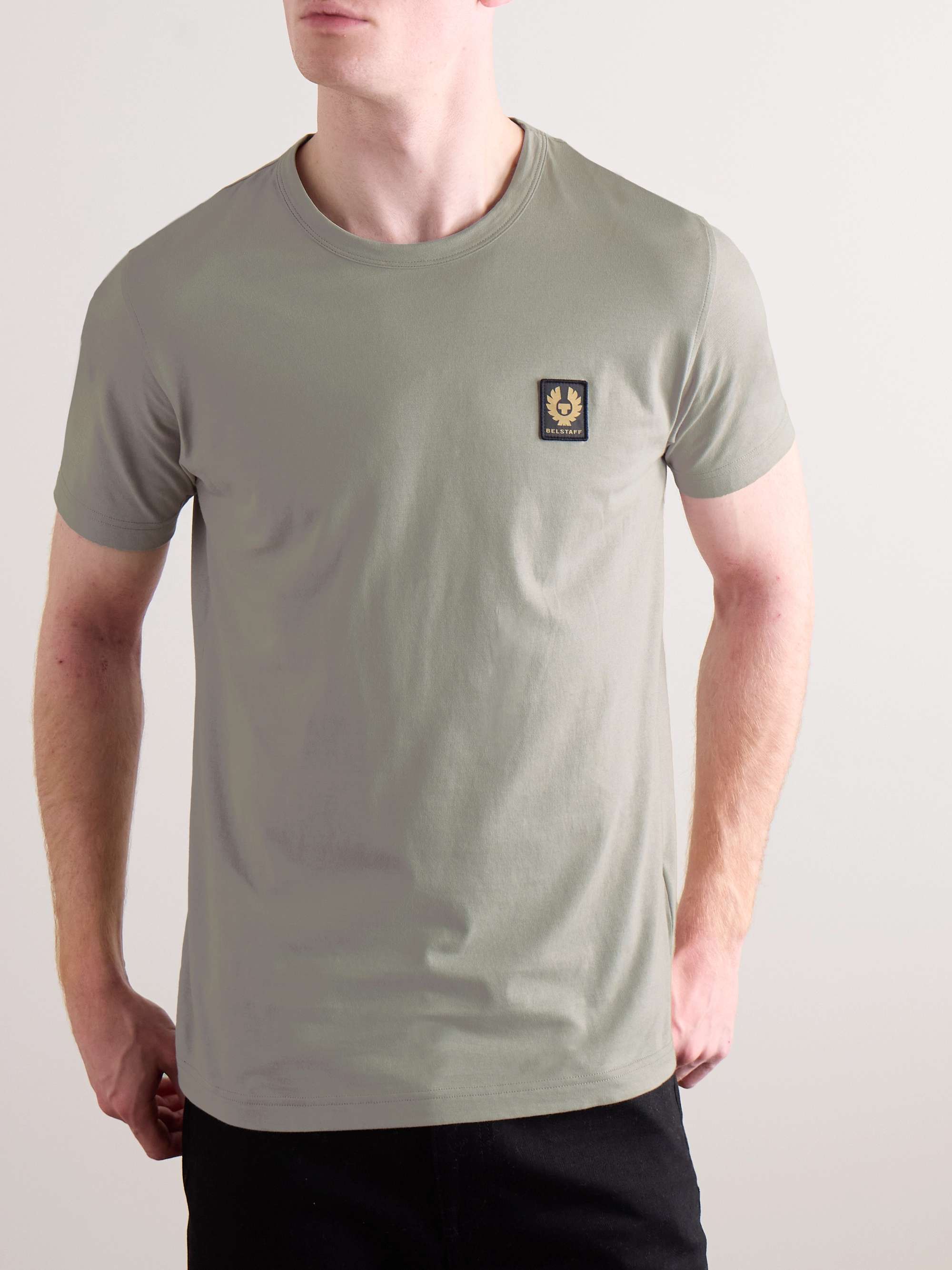 Logo Appliqued Cotton Jersey T Shirt