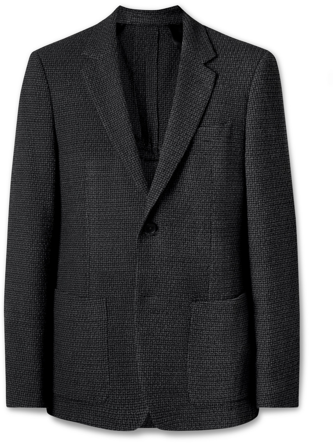 Regular-Fit Checked Wool-Blend Bouclé Blazer