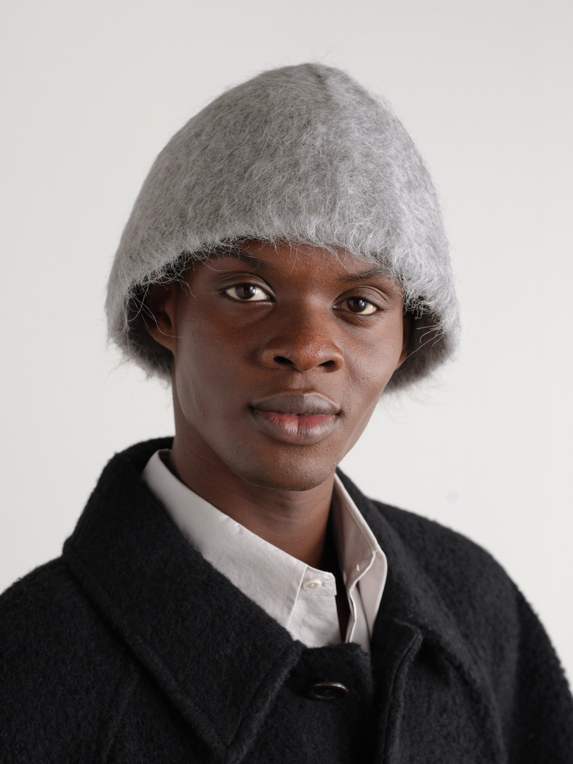 Amomento Alpaca-blend Bucket Hat In Gray