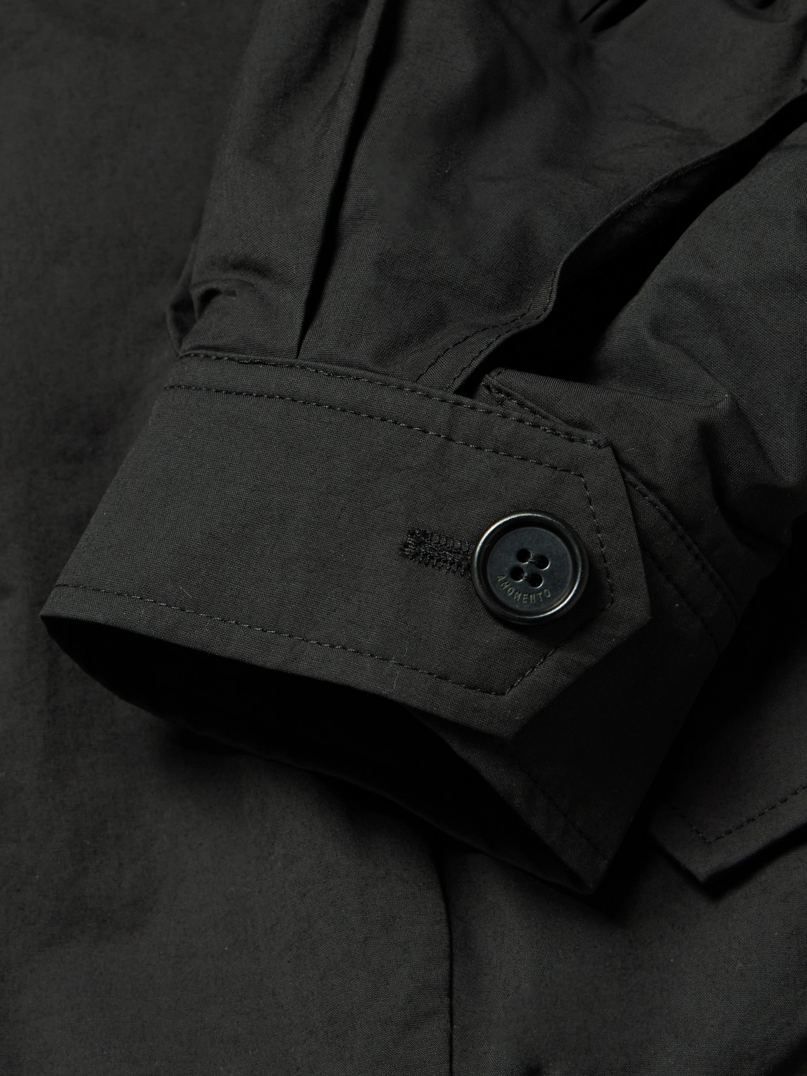 Shop Amomento Padded Cotton-blend Shell Bomber Jacket In Black