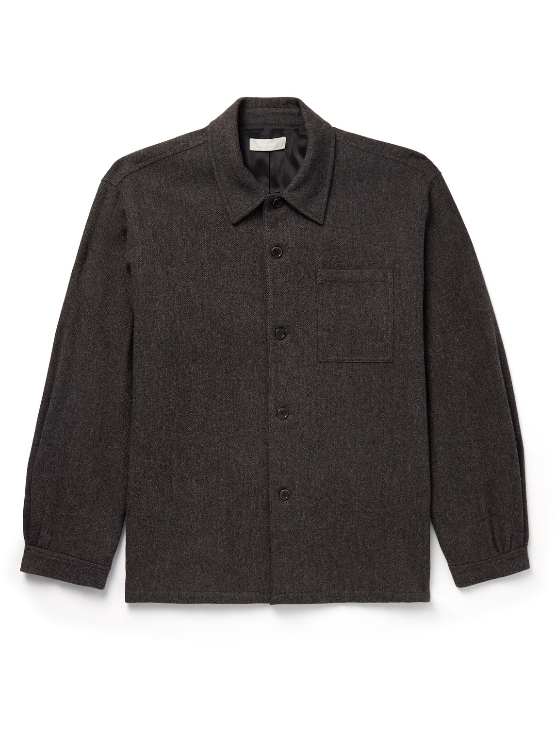 Herringbone Wool Overshirt