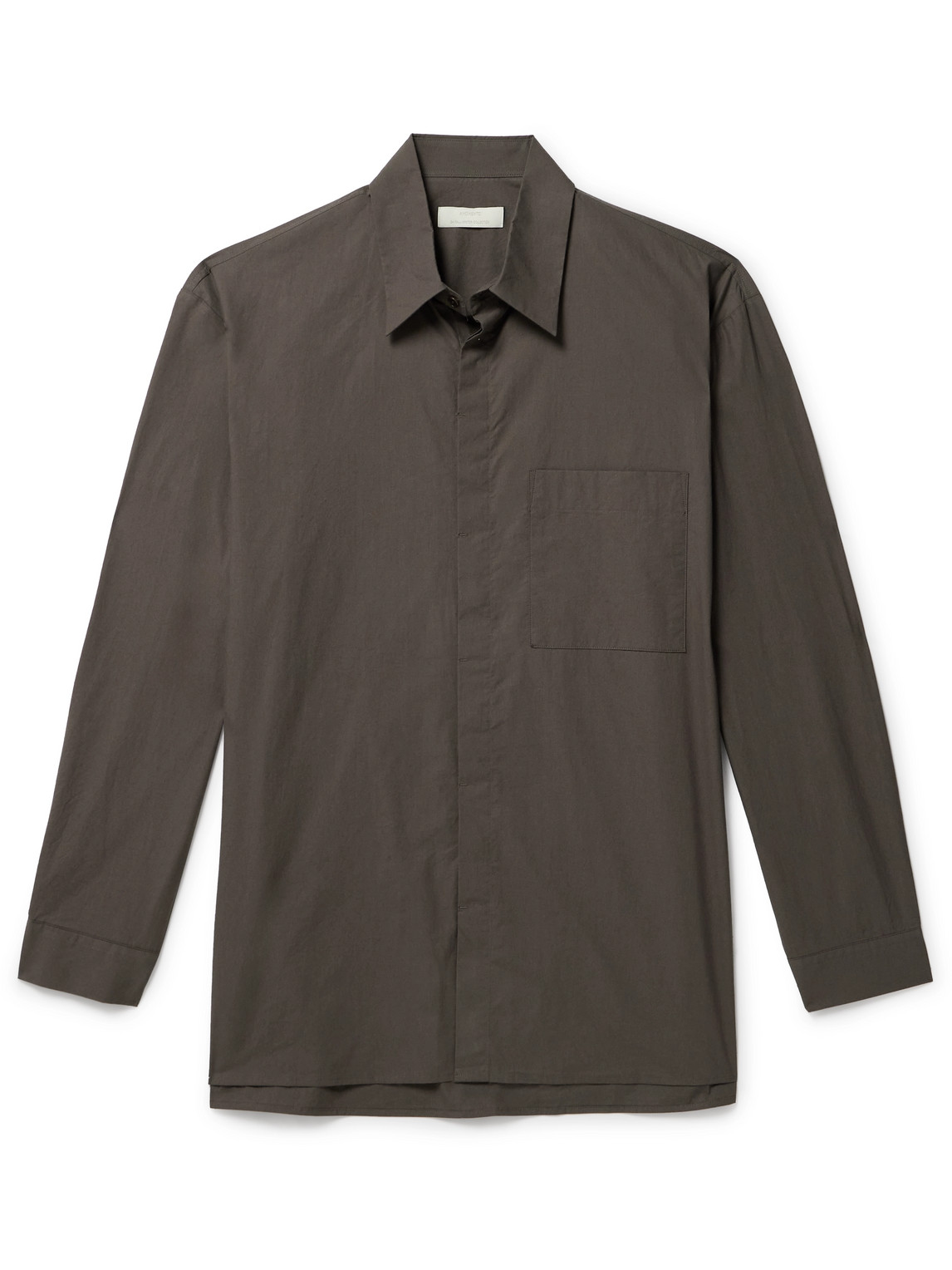 Square Pocket Oversized Cotton Shirt