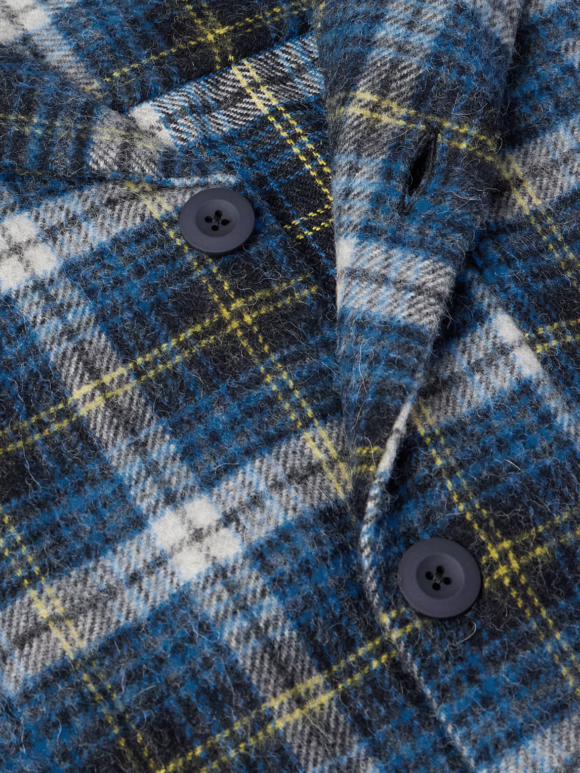 HOWLIN' FREEDOM CHECKED BRUSHED WOOL-BLEND OVERSHIRT