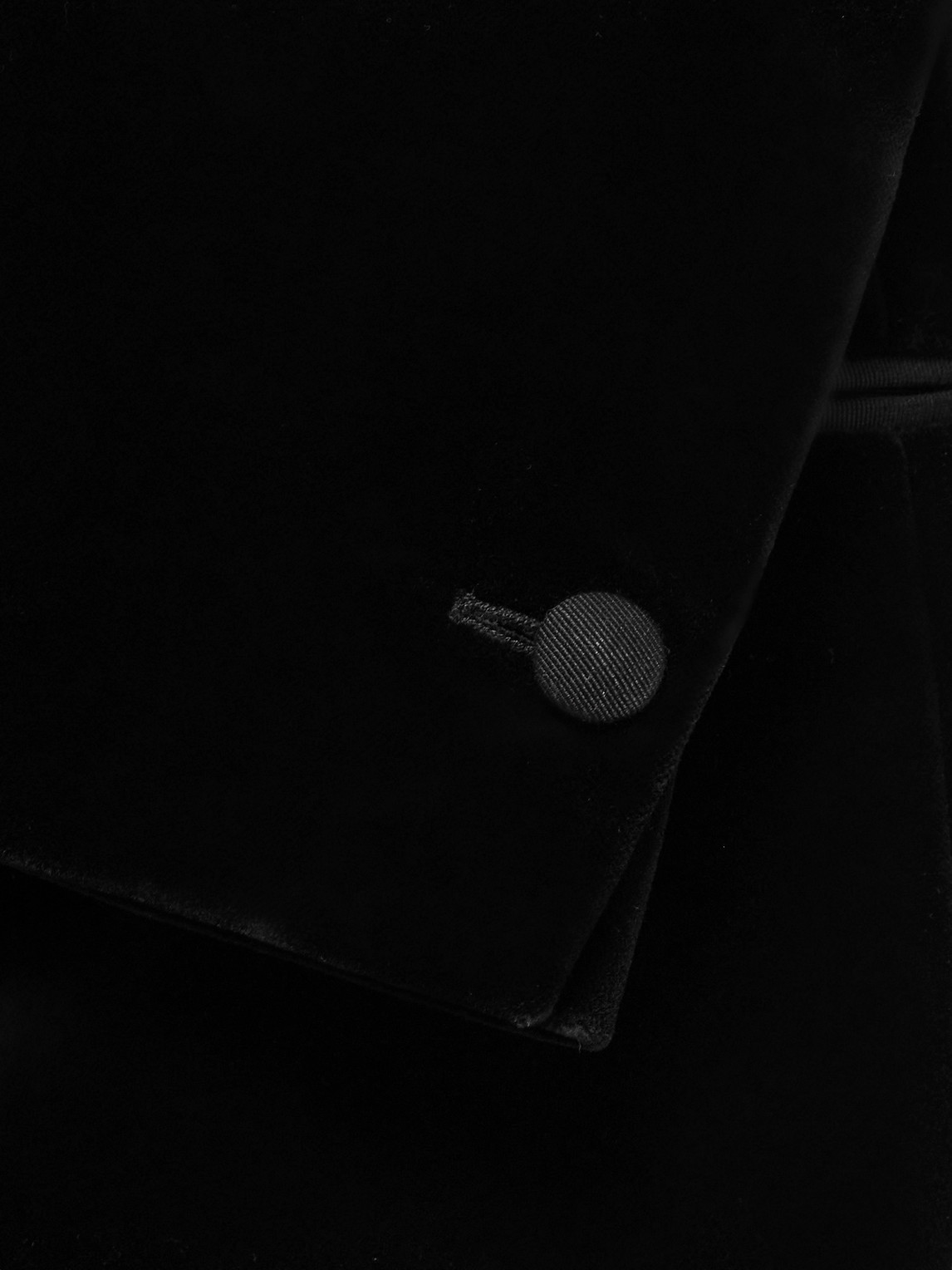 Mr P. - Slim-Fit Twill-Trimmed Cotton-Velvet Tuxedo Jacket