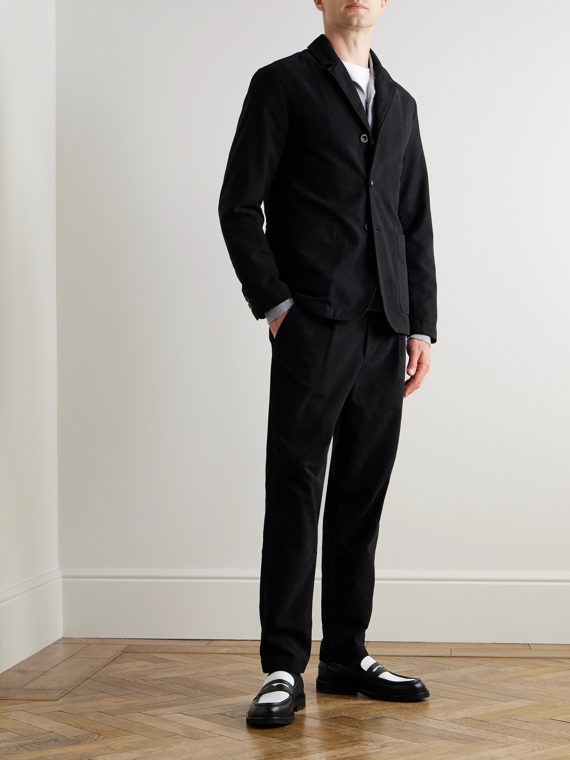 Organic Cotton-Blend Moleskin Suit Jacket — 2