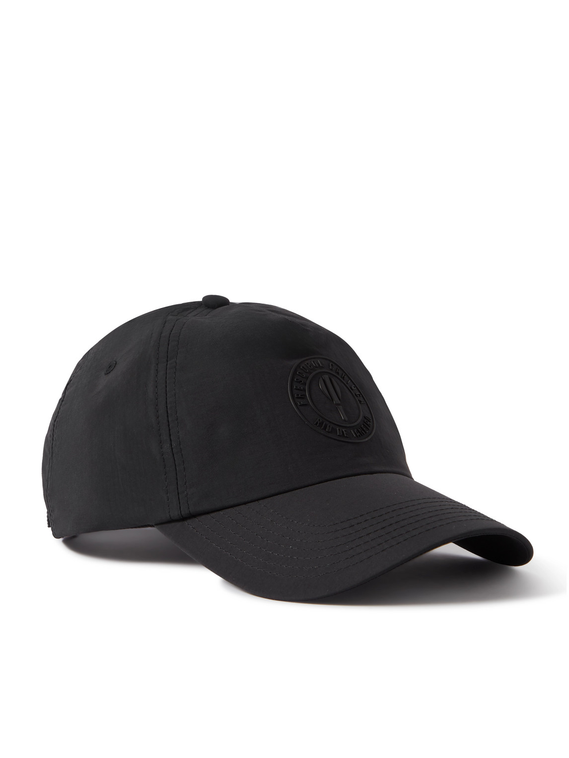 Frescobol Carioca Logo-appliquéd Shell Baseball Cap In Black