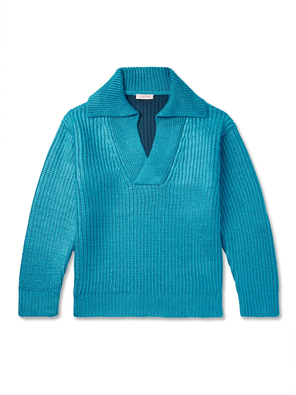 Ribbed Silk-Blend Sweater