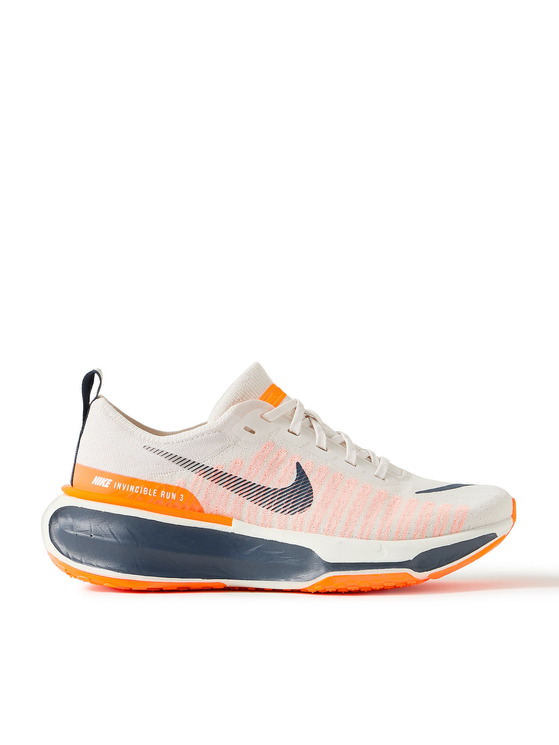 Nike Zoomx Invincible 3 Flyknit Running Sneakers In Orange