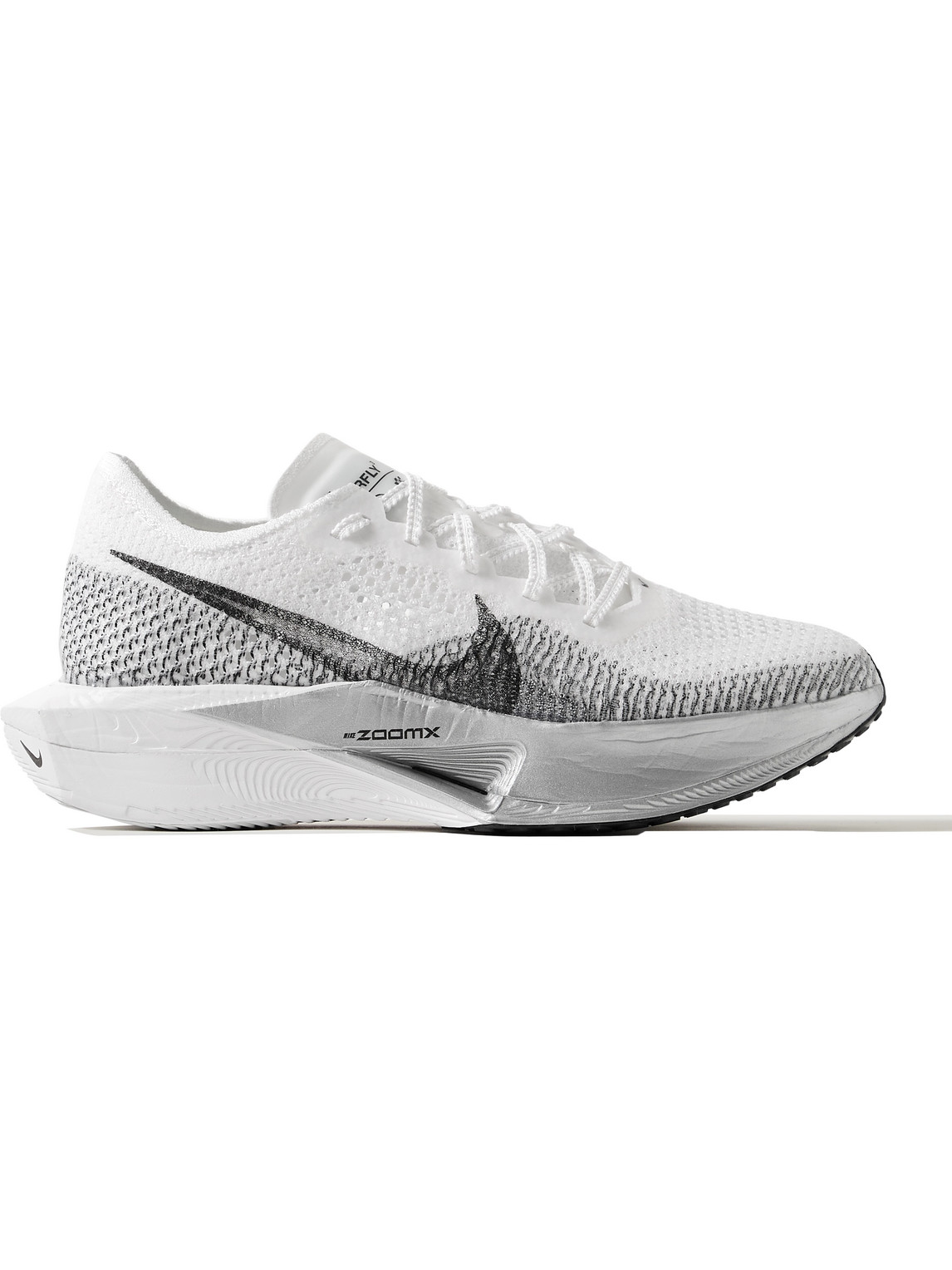 Nike Zoomx Vaporfly 3 Flyknit Running Sneakers In White