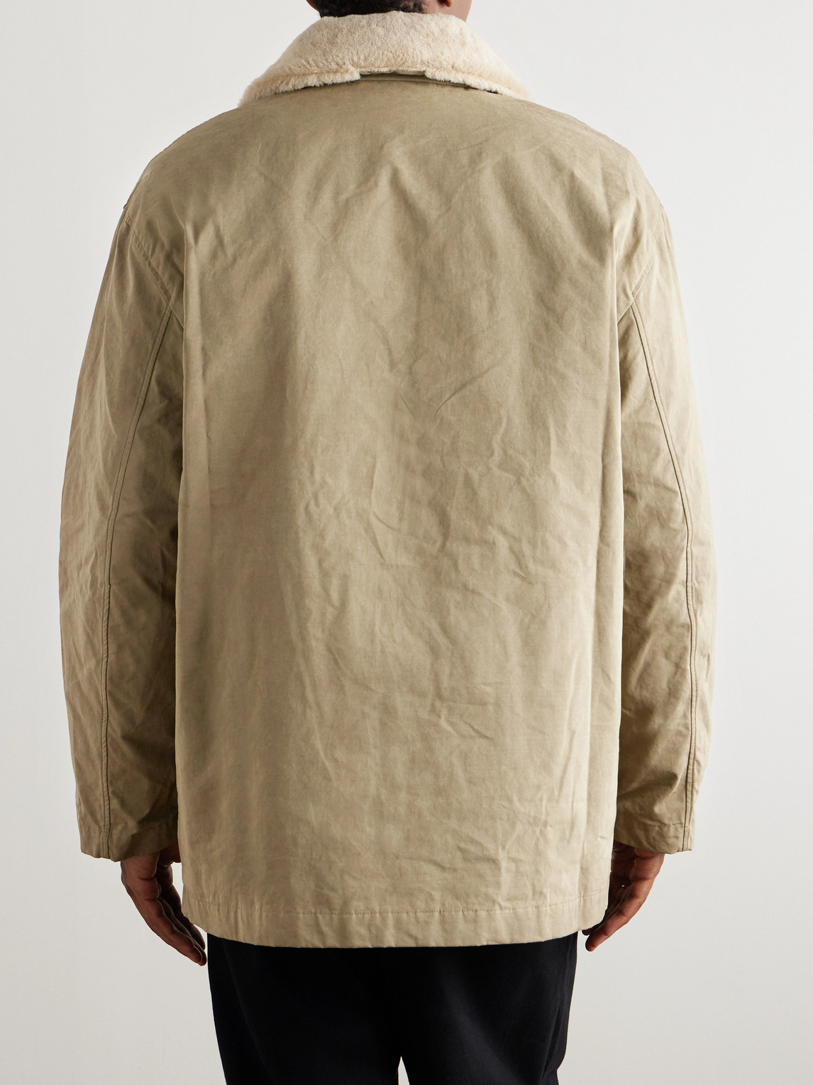 A Kind Of Guise Cebolla Faux Fur-lined Shell Jacket In Neutrals