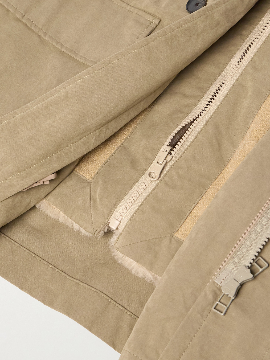 A Kind Of Guise Cebolla Faux Fur-lined Shell Jacket In Neutrals