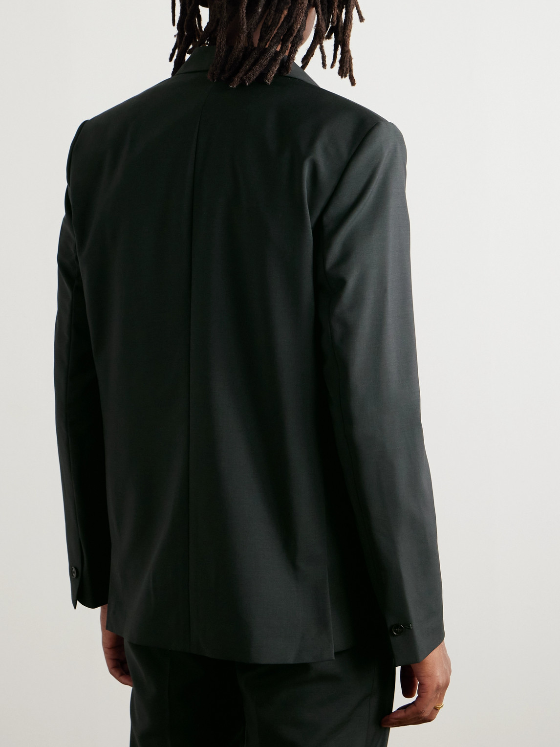 A Kind Of Guise Shinji Virgin Wool And Mohair-blend Suit Jacket In Green
