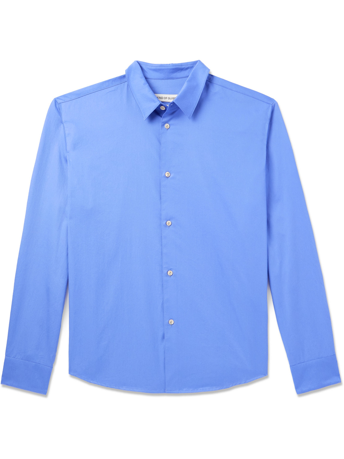 A Kind Of Guise Fulvio Cotton-poplin Shirt In Blue