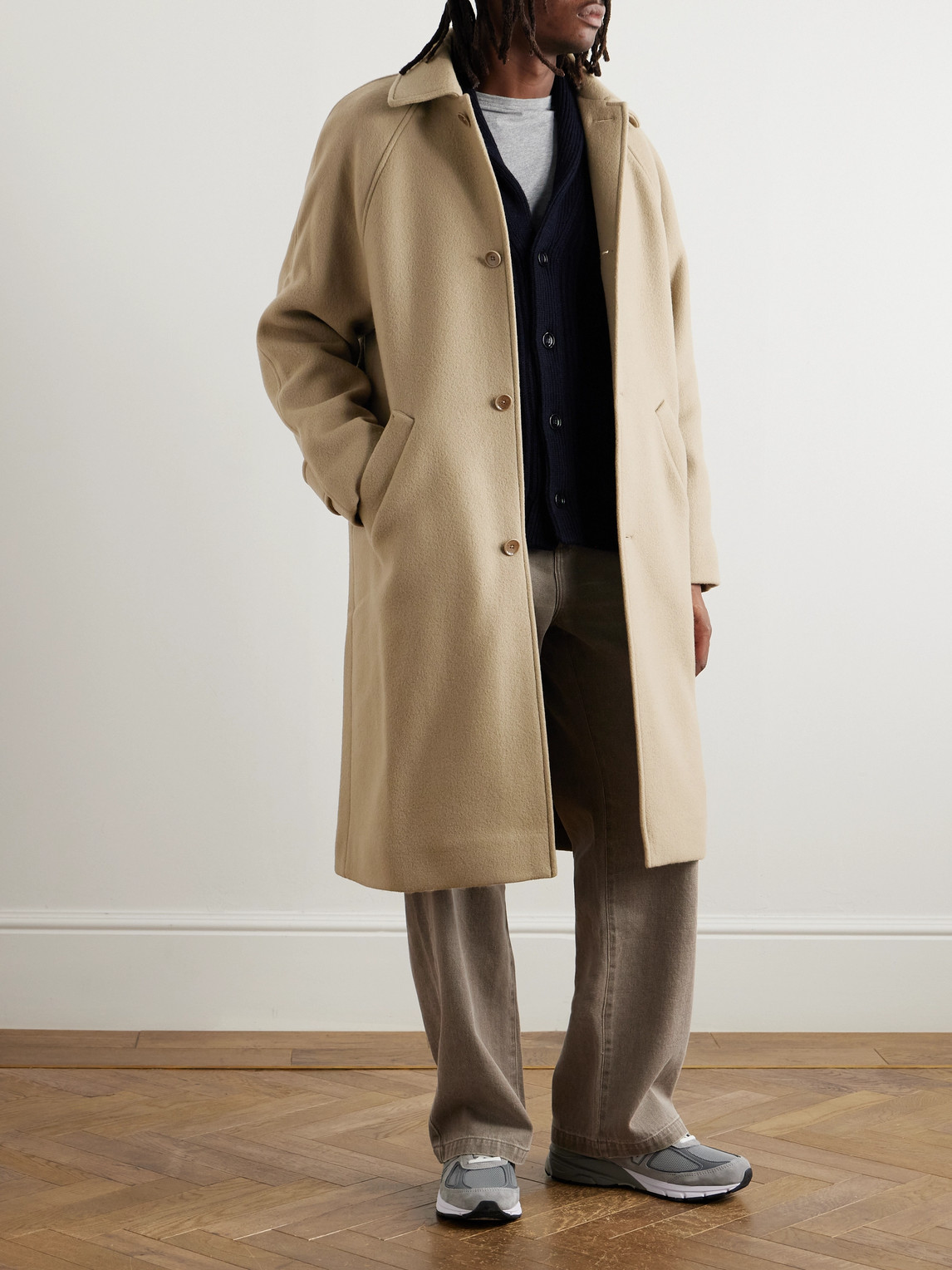 A Kind Of Guise Cyrus Wool-blend Felt Coat In Neutrals