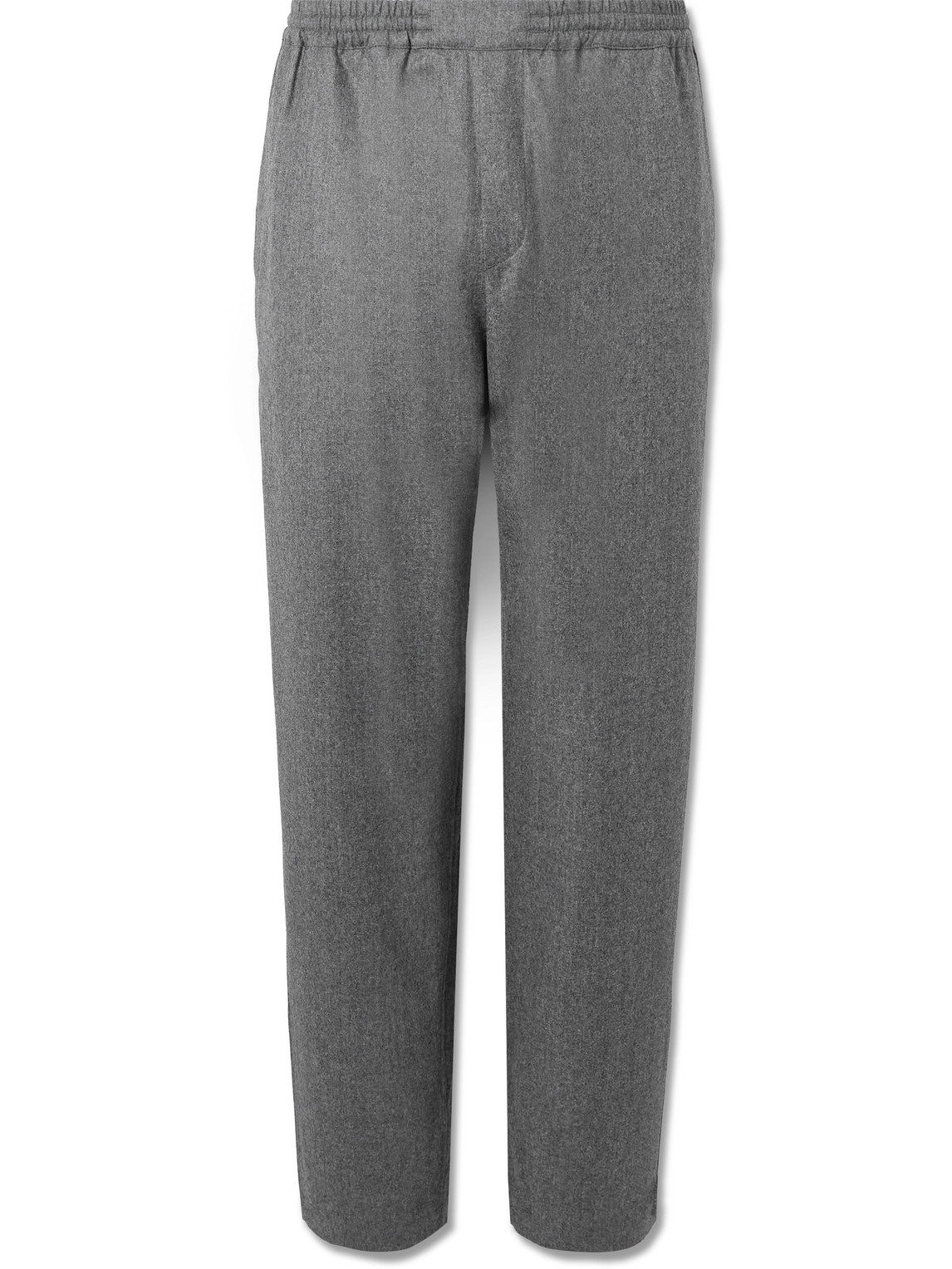 A Kind Of Guise Banasa Straight-leg Virgin Wool-flannel Trousers In Gray